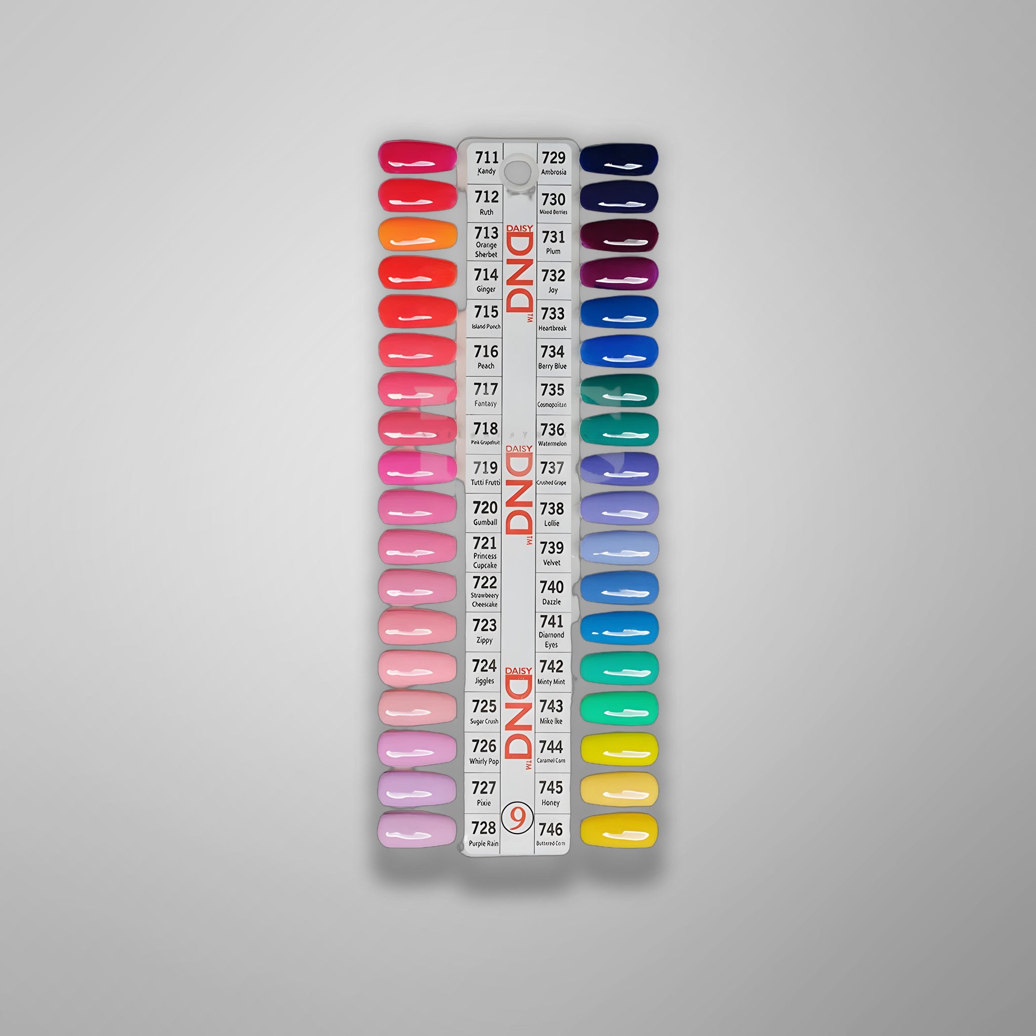 DND Duo Gel - Collection 9 (711-746) - 36 pc - Free Chart