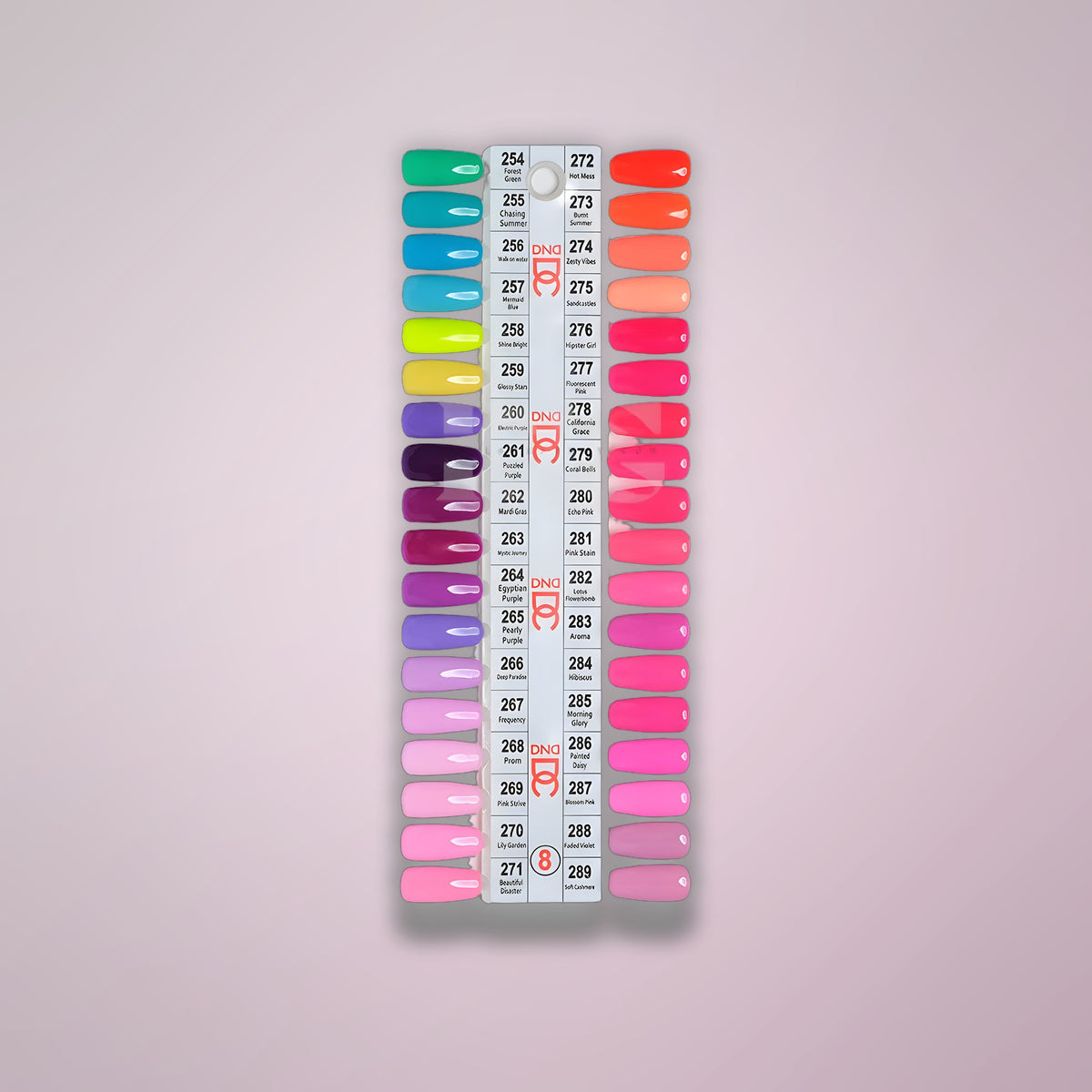 D8d6dc Color iNAIL SUPPLY - DND DC Color Sample Chart 8