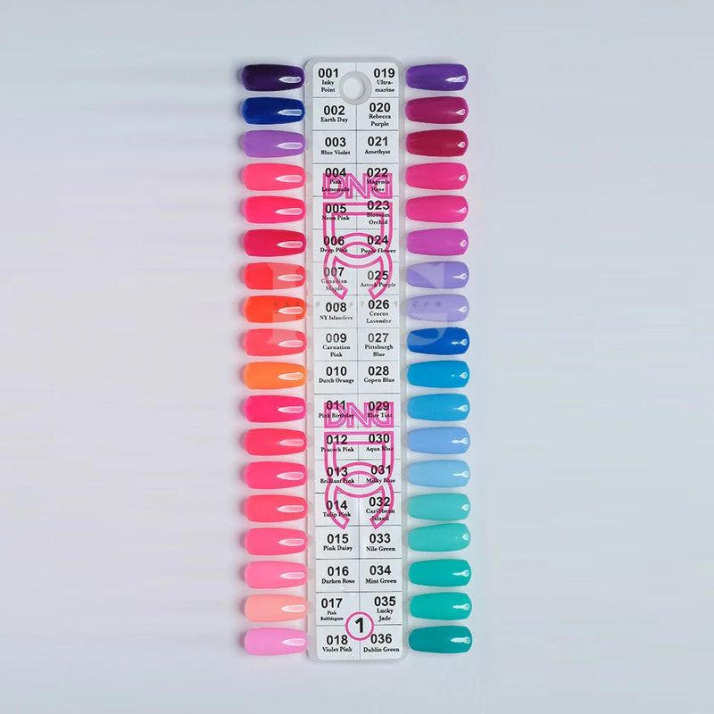 DND DC Color Sample Chart 1