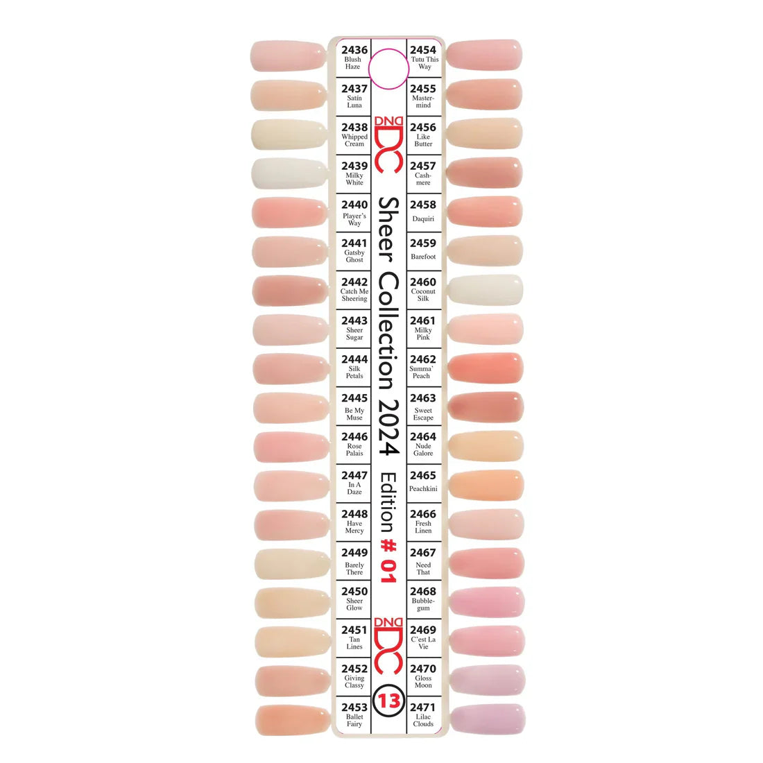 Dnd dc color sample chart 13 - nail tipss