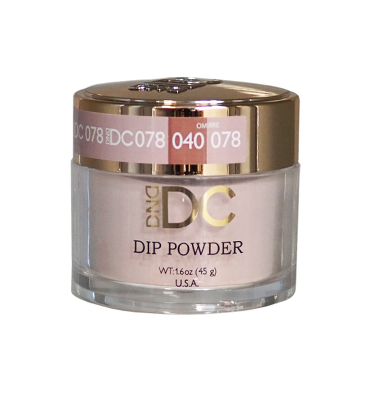 DND DC Dip Powder - 078 Rose Beige - 1.6oz jar