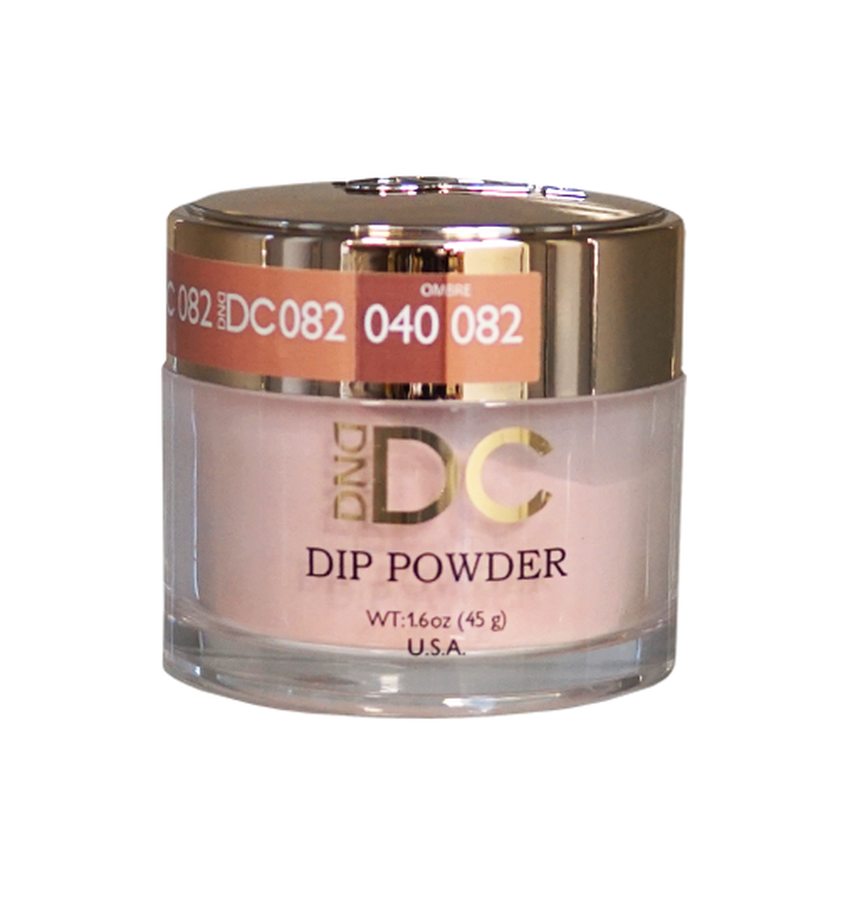 DND DC Dip Powder - 082 Shell Pink - 1.6oz jar