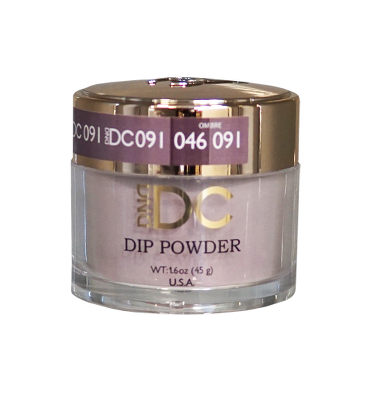 DND DC Dip Powder - 091 Shadow Gray - 1.6oz jar