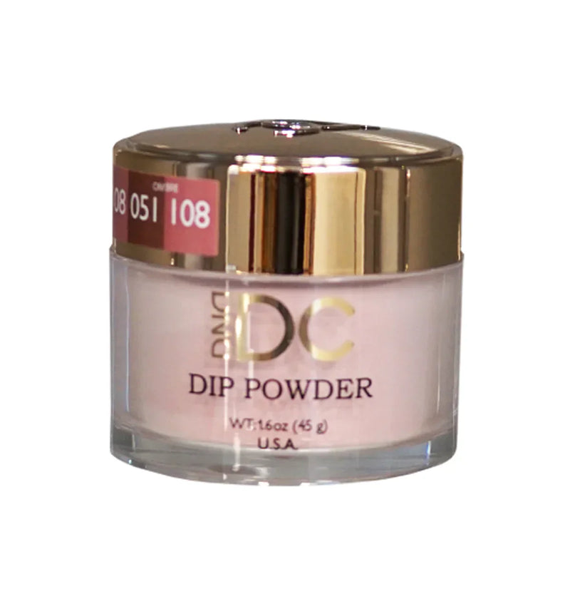 DND DC Dip Powder - 108 Barn Red - 1.6oz jar