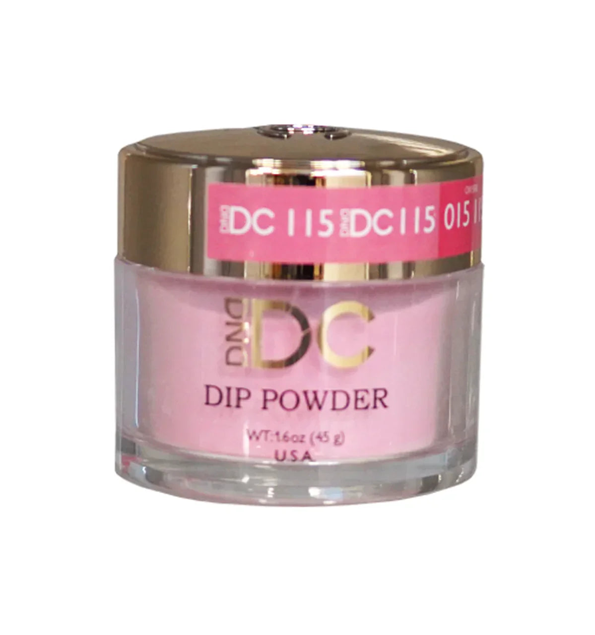 DND DC Dip Powder - 115 Charming Pink - 1.6oz jar