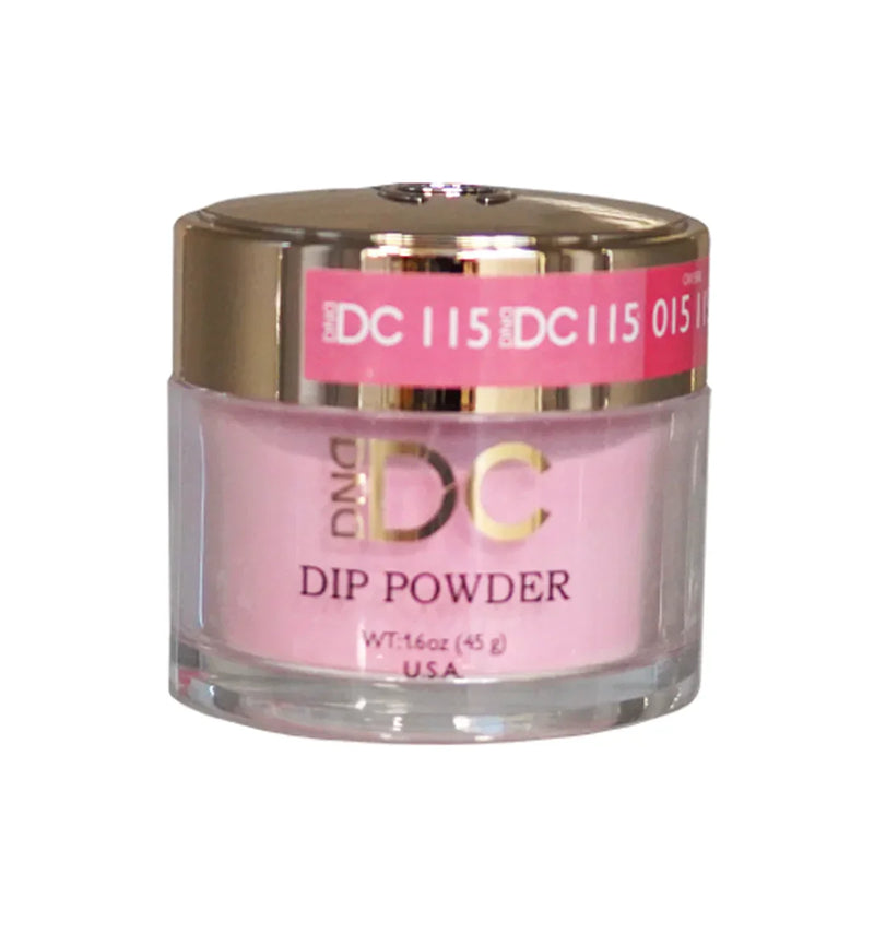 DND DC Dip Powder - 115 Charming Pink - 1.6oz jar