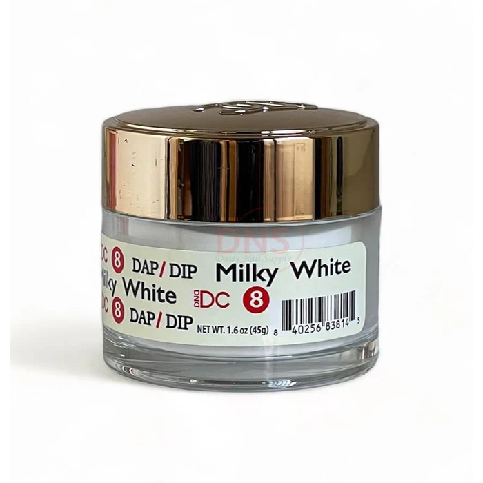 Dnd dc dip & dap #008 milky white - 1.6 oz