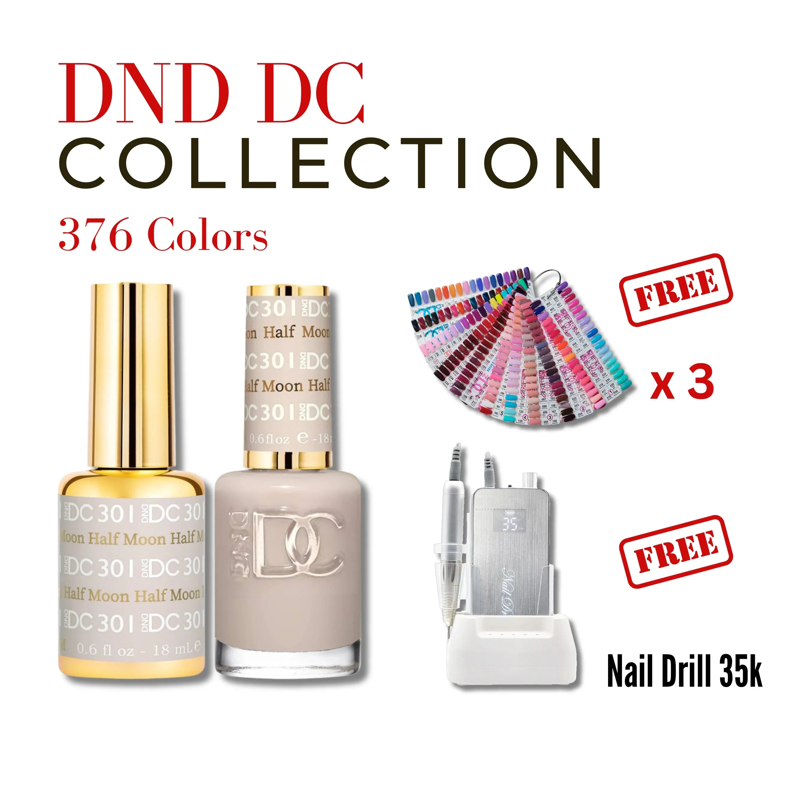 Dnd dc duo collection - 376 colors - nail polish