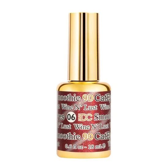 Dnd dc gel - 9d cat eye - 06 wine n’ lust - gel polish