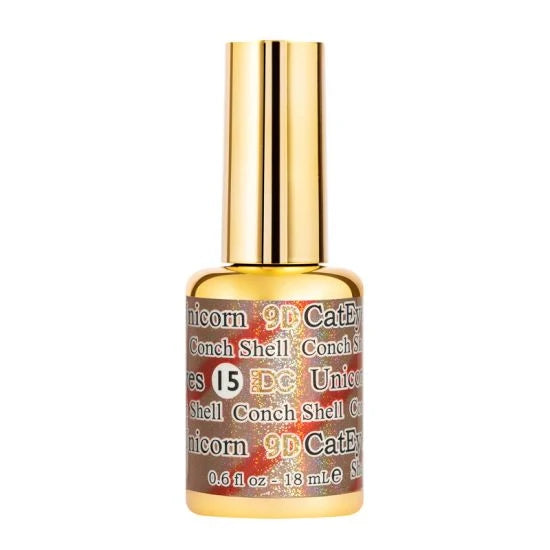 Dnd dc gel - 9d cat eye - 15 conch shell - gel polish