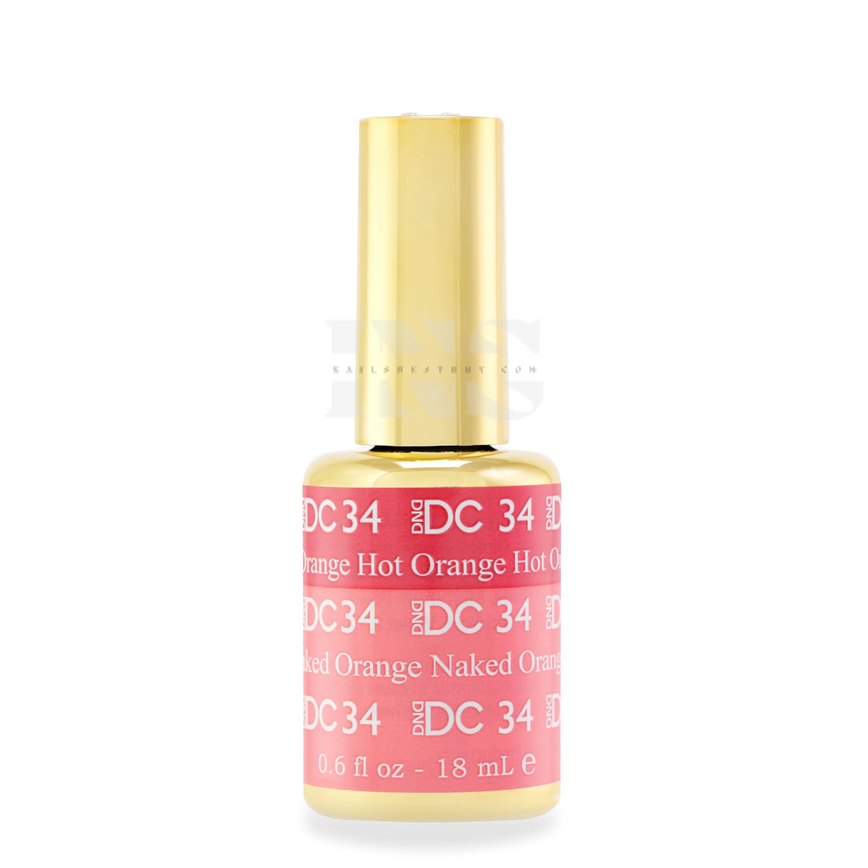 DND DC Gel - Mood Change - 34 Hot Orange To Naked Orange