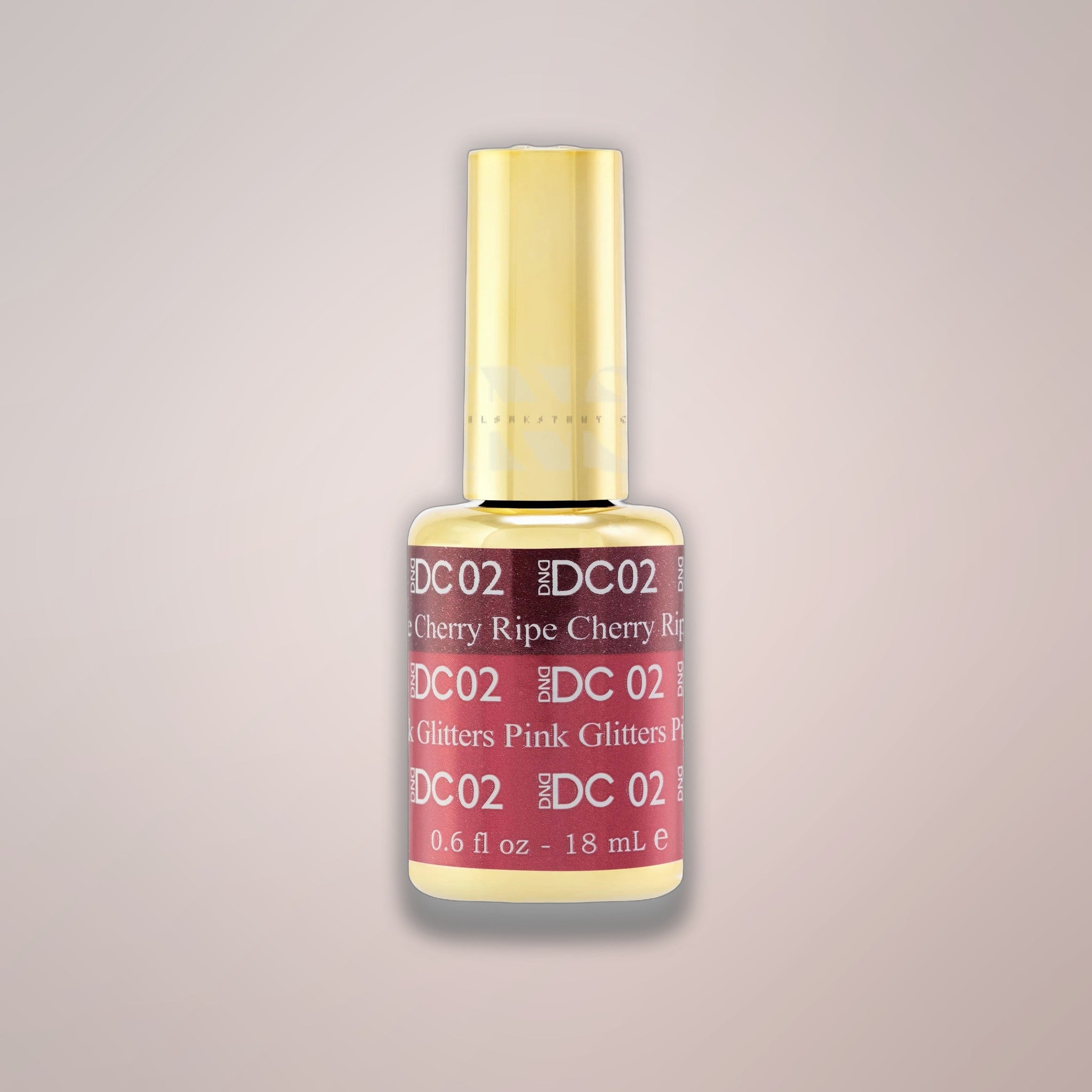 DND DC Gel - Mood Change - 02 Ripe Cherry To Pink Glitters
