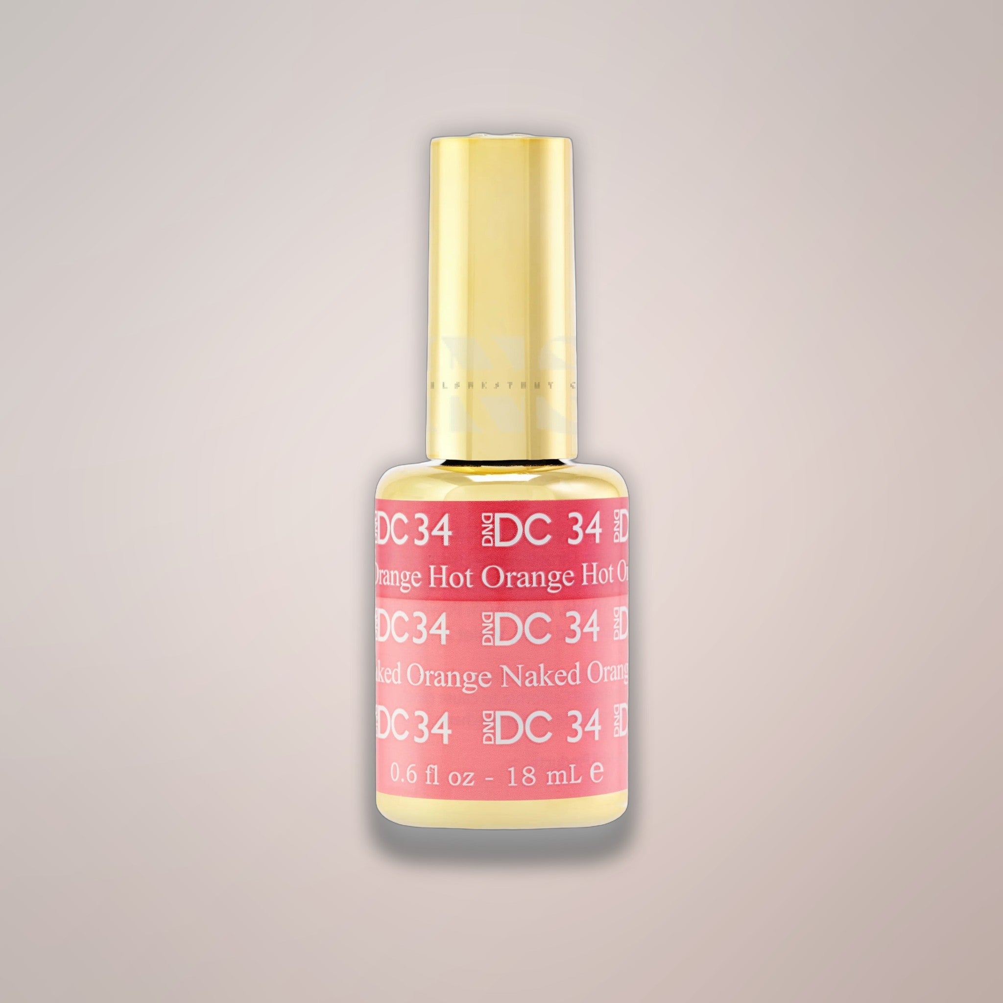 DND DC Gel - Mood Change - 34 Hot Orange To Naked Orange