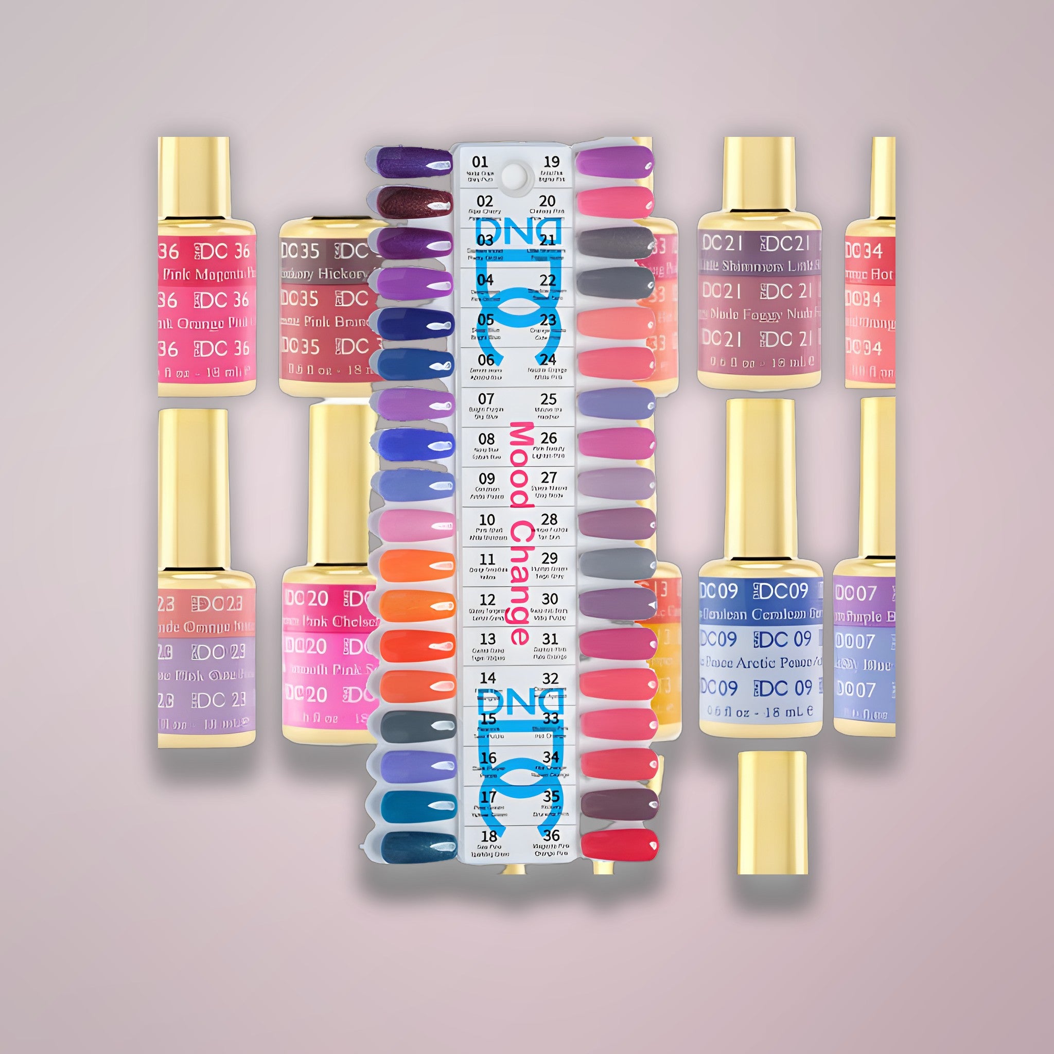 DND DC Gel - Collection (MOOD) - 36 pc - Free Chart