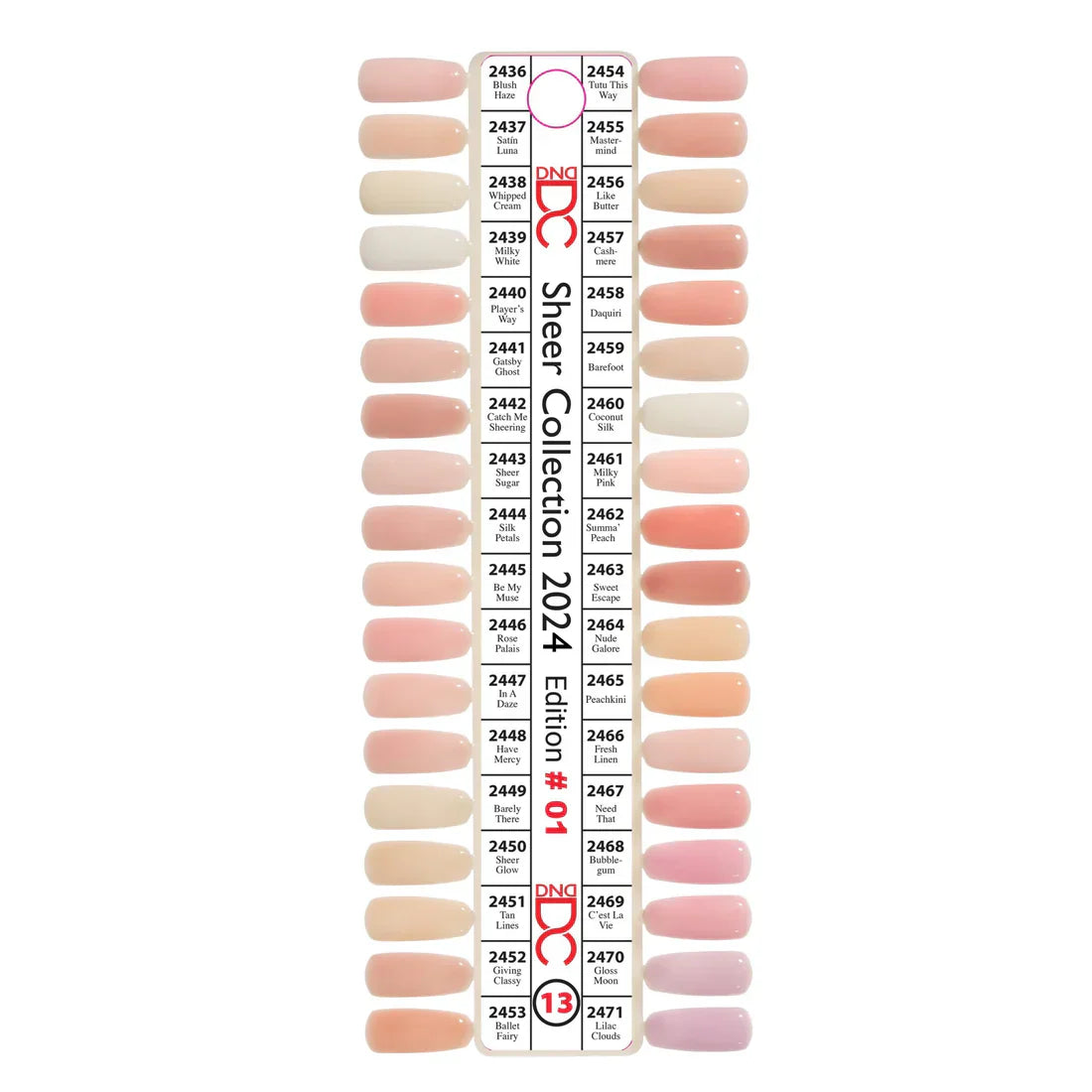 Dnd dc color sample chart 13 - nail tipss