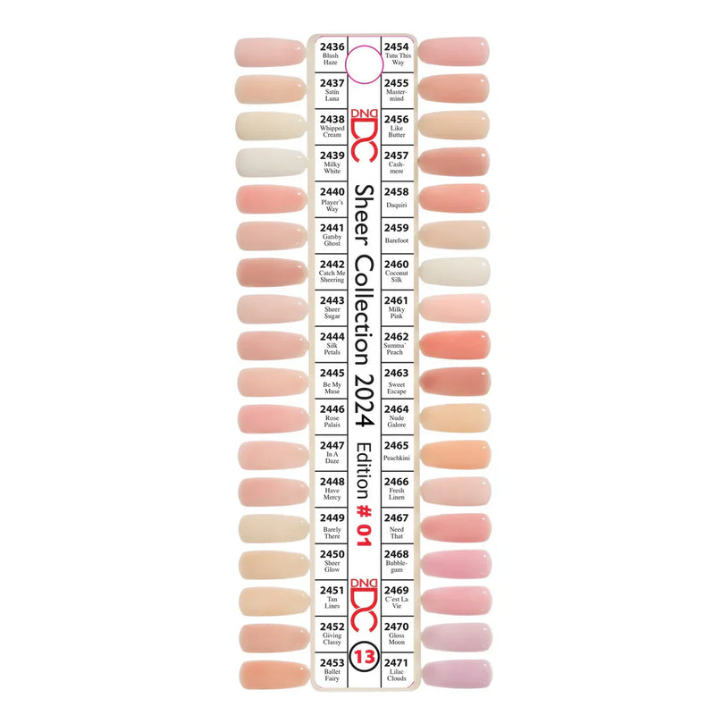 Dnd dc color sample chart 13 - nail tipss