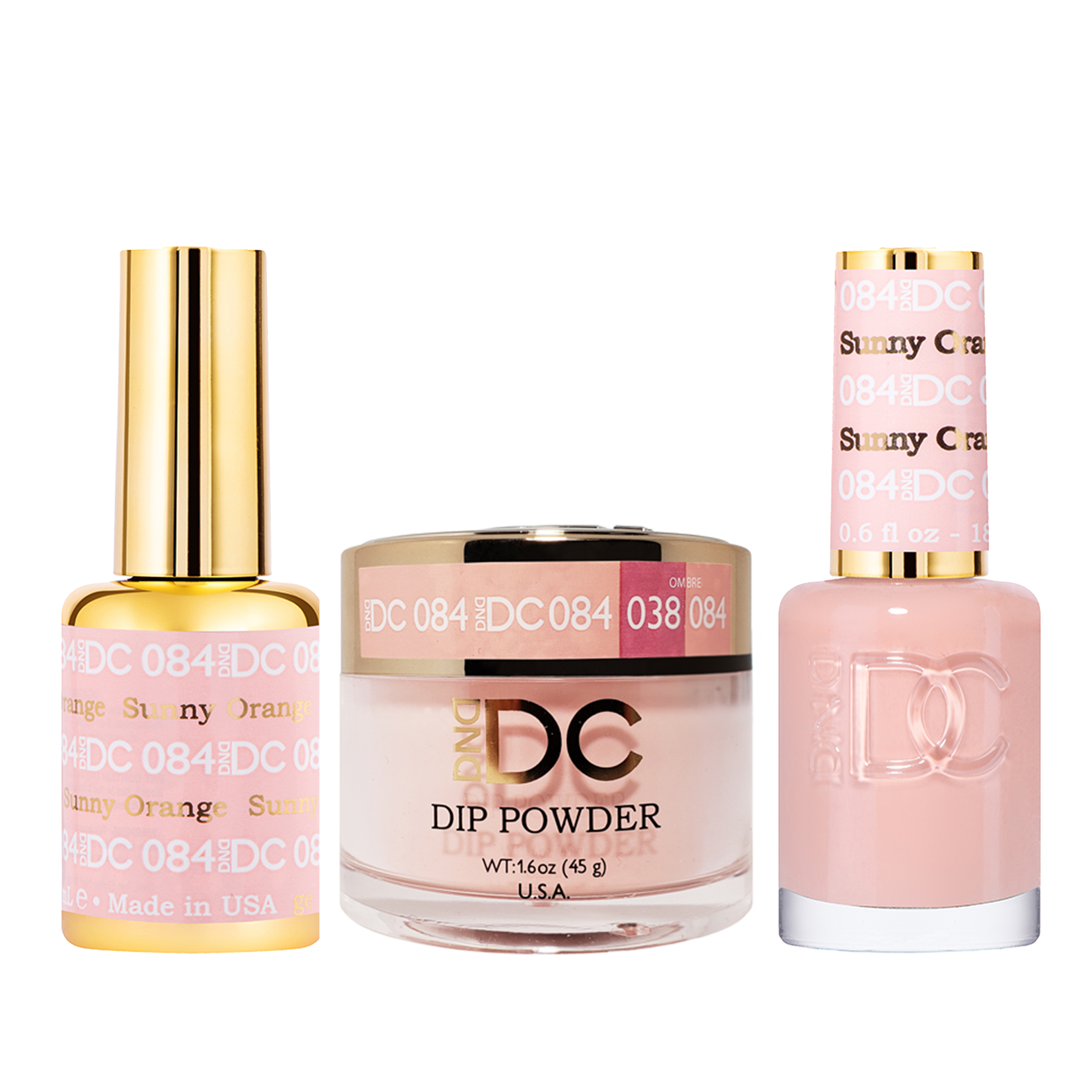 Dnd dc trio 084 sunny orange - nail trio