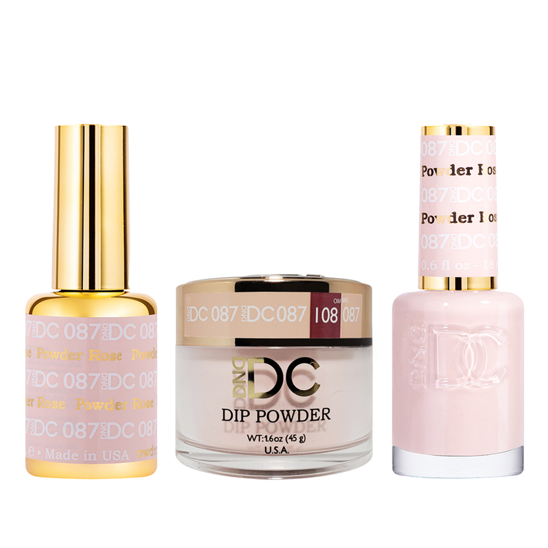 Dnd dc trio 087 rose powder - nail trio