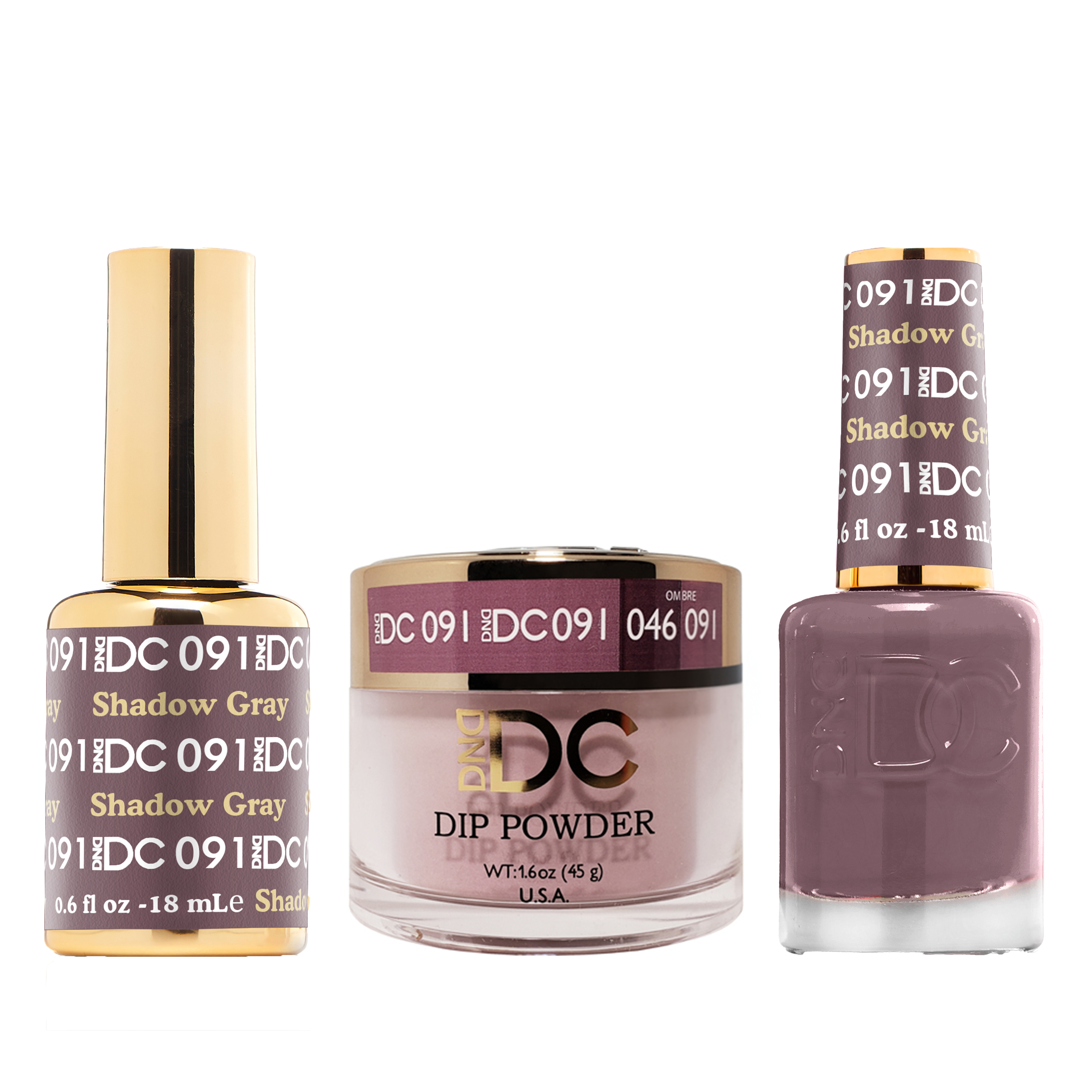 Dnd dc trio 091 shadow gray - nail trio