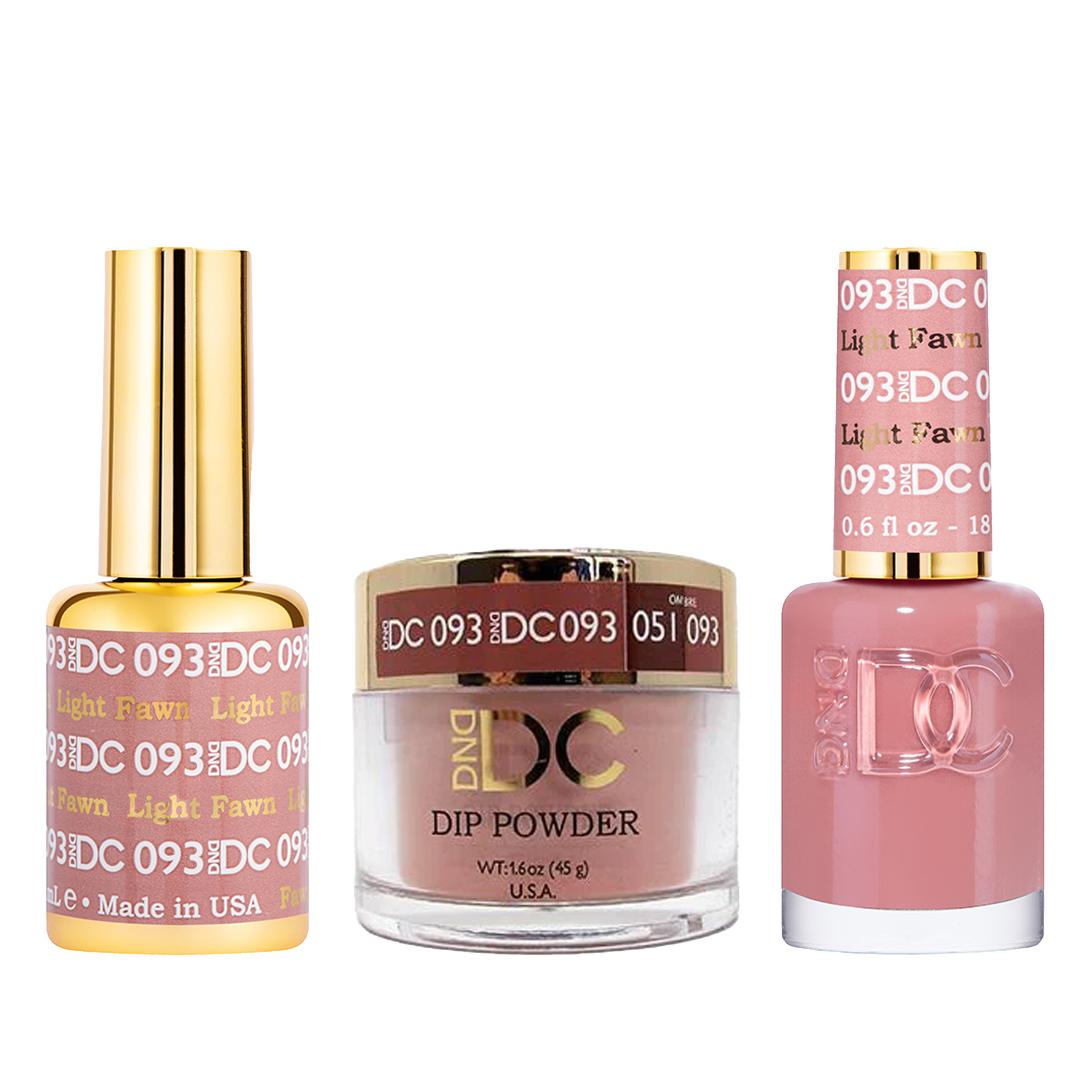 Dnd dc trio 093 light fawn - nail trio