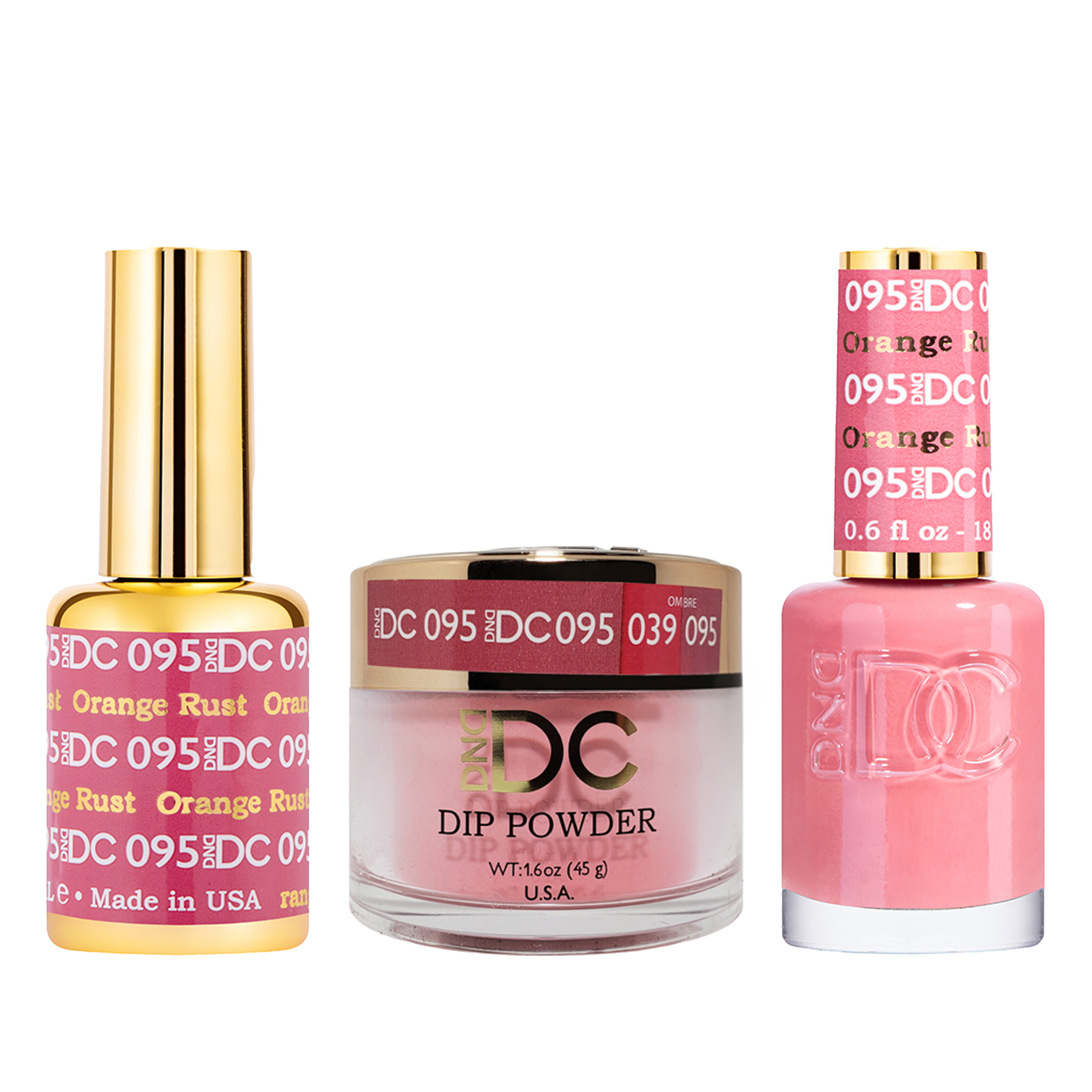 Dnd dc trio 095 orange rust - nail trio