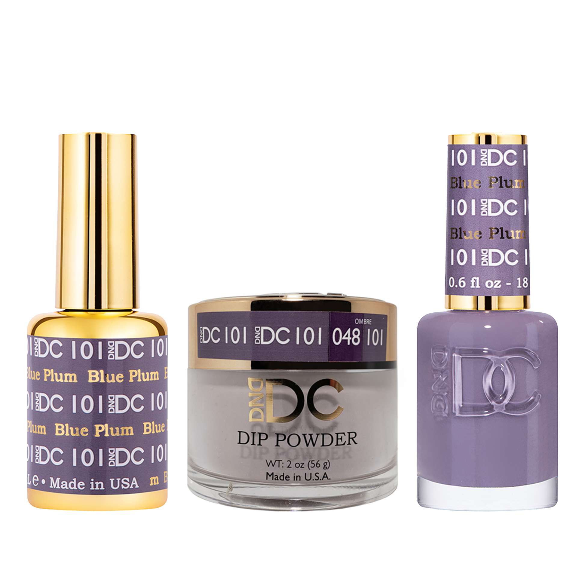 Dnd dc trio 101 blue plum - nail trio