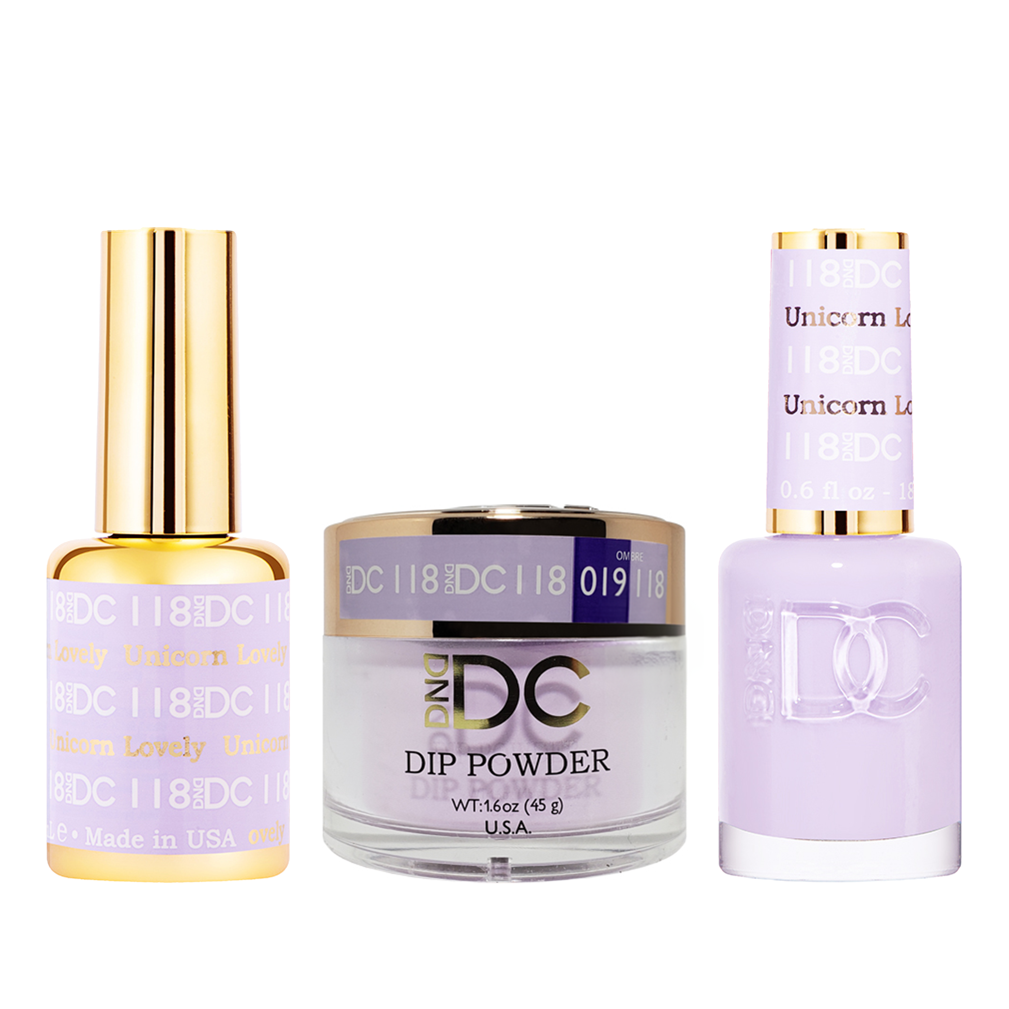 Dnd dc trio 118 unicorn lovely - nail trio