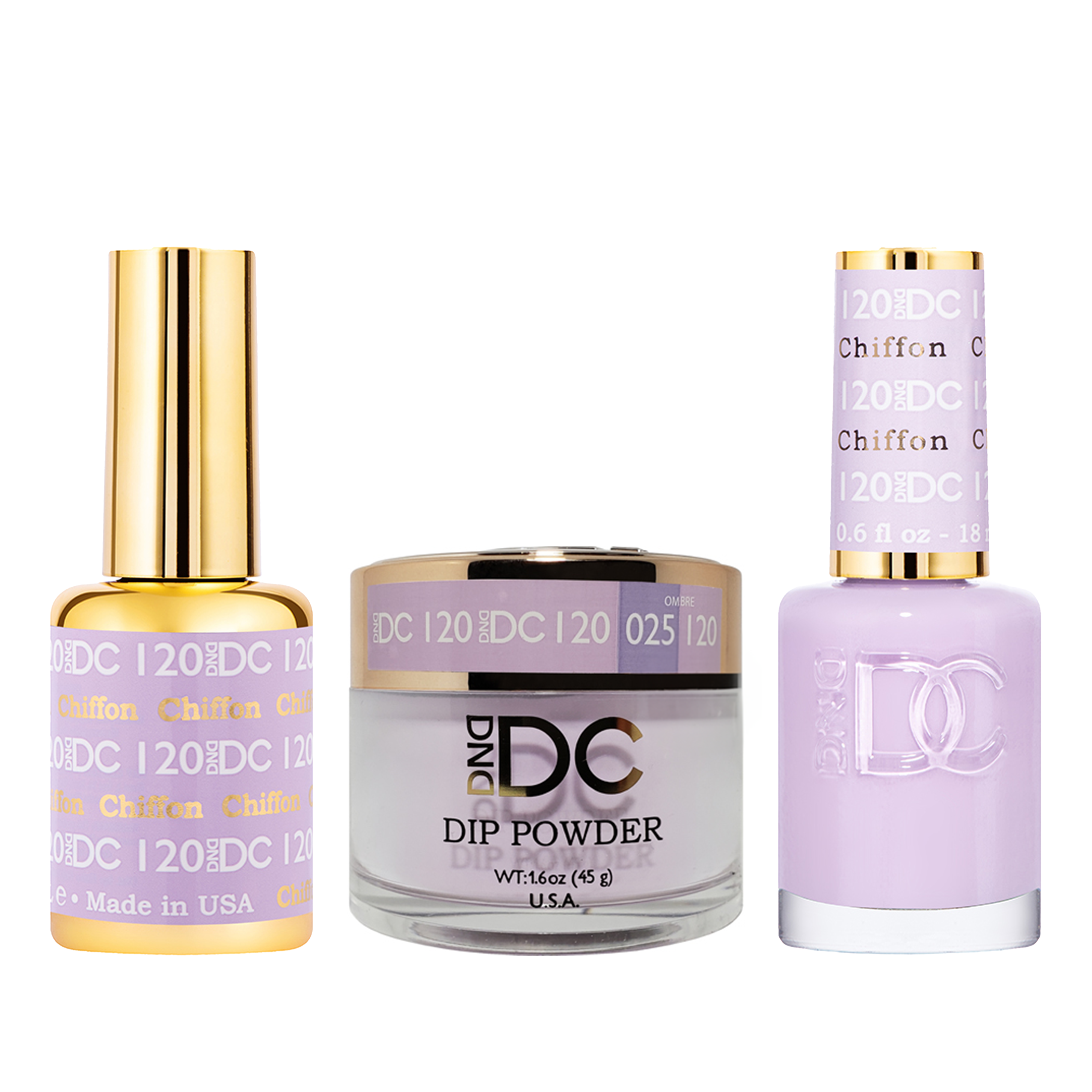 Dnd dc trio 120 chiffon - nail trio