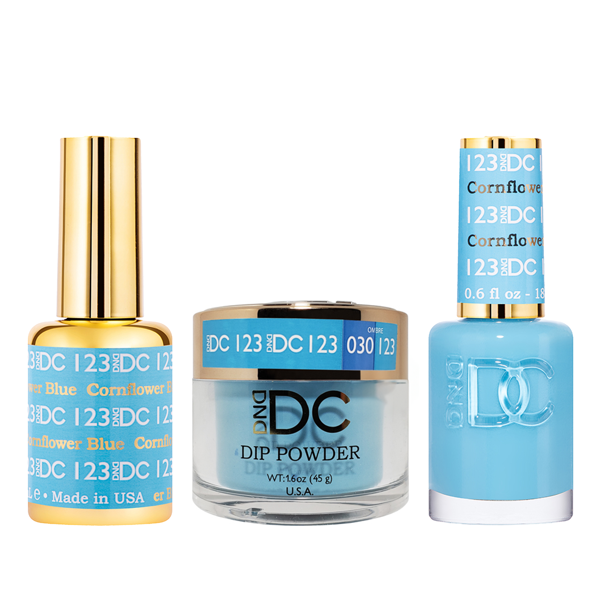 Dnd dc trio 123 cornflower blue - nail trio