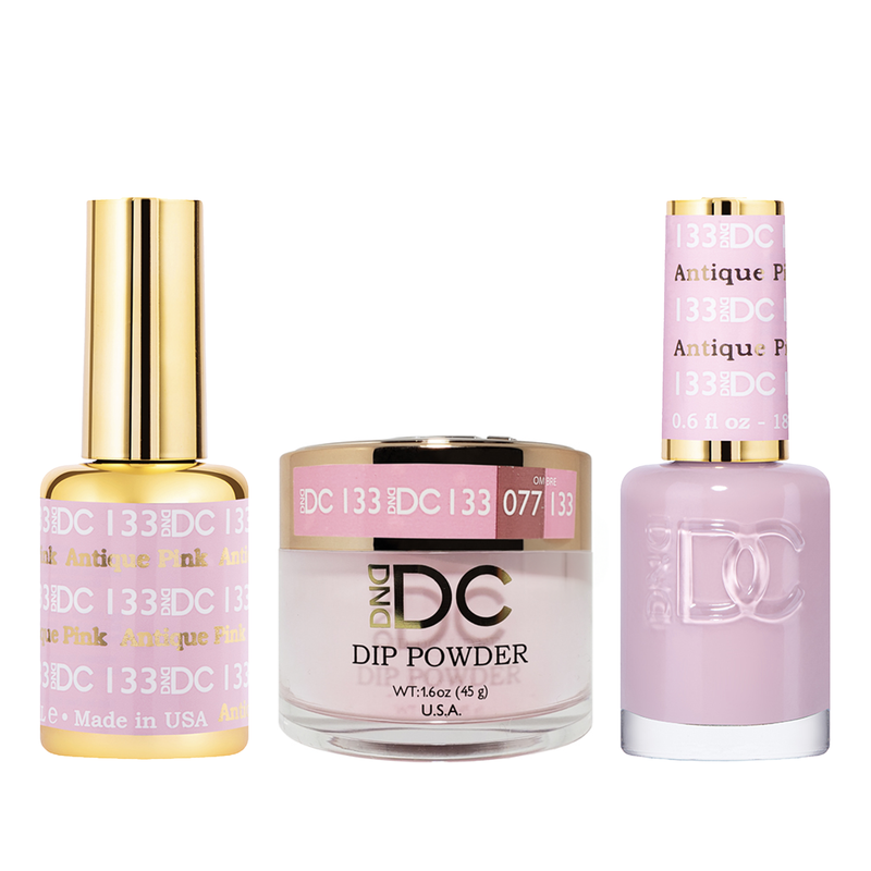 Dnd dc trio 133 antique pink - nail trio