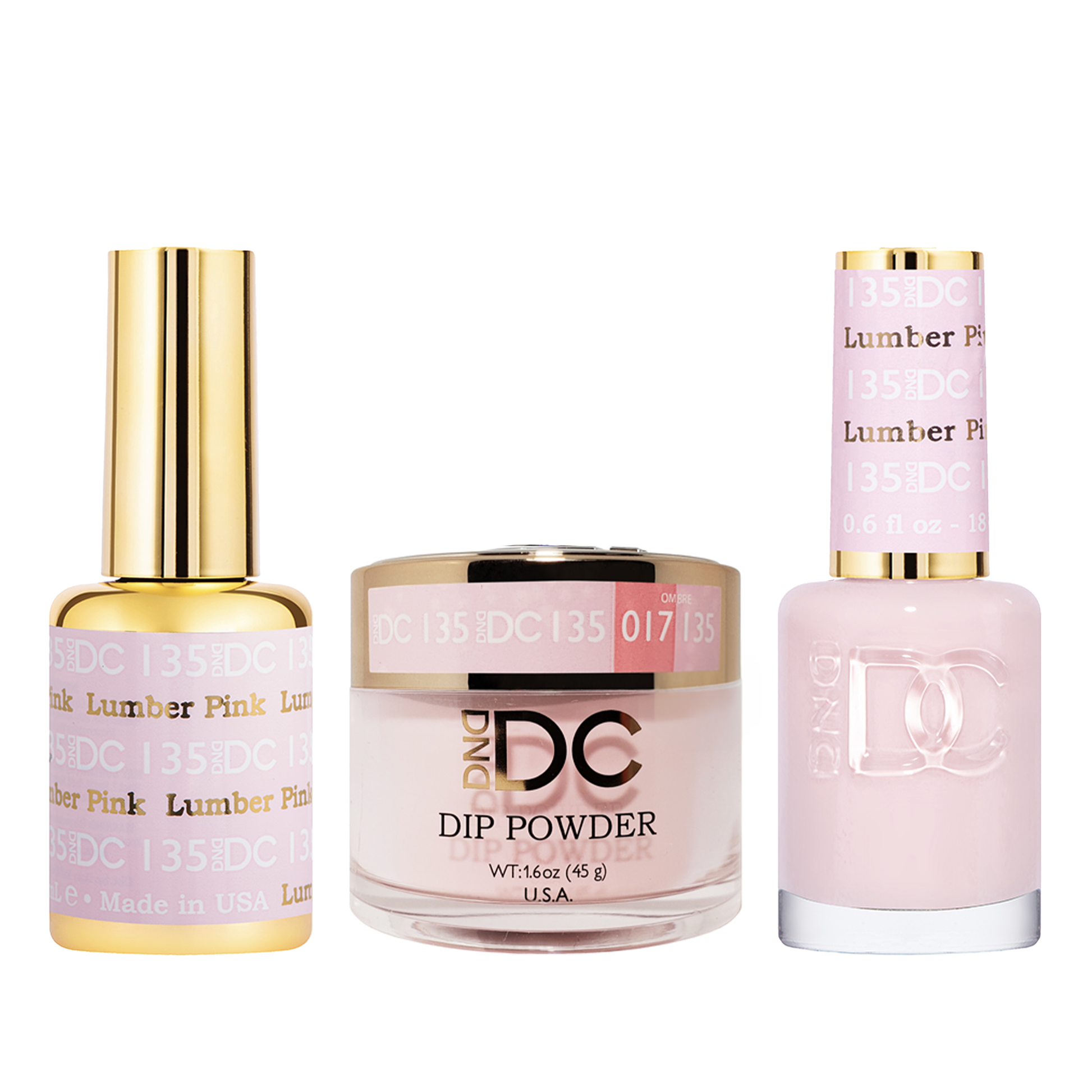Dnd dc trio 135 lumber pink - nail trio