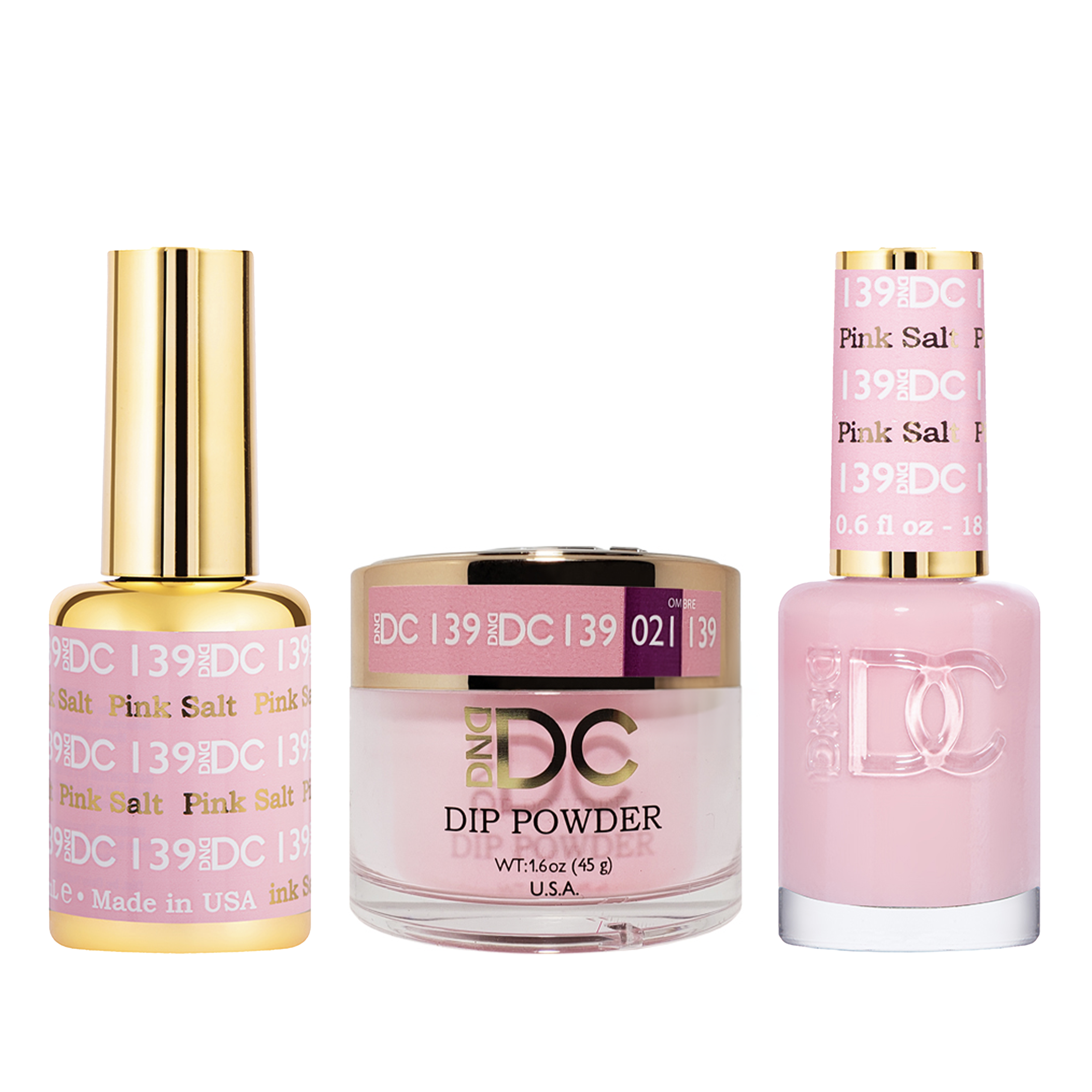 Dnd dc trio 139 pink salt - nail trio