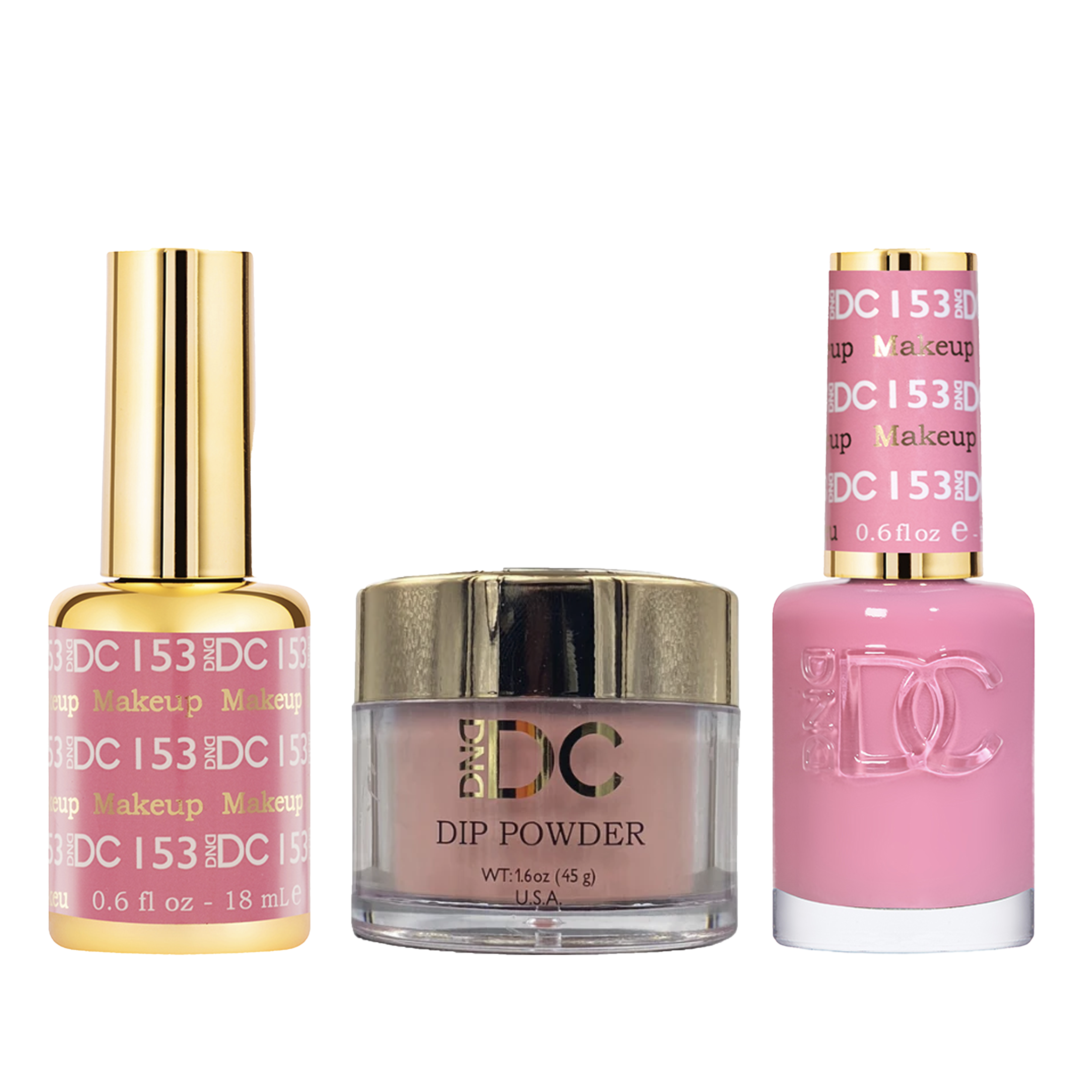 Dnd dc trio - 153 makeup - dip polish