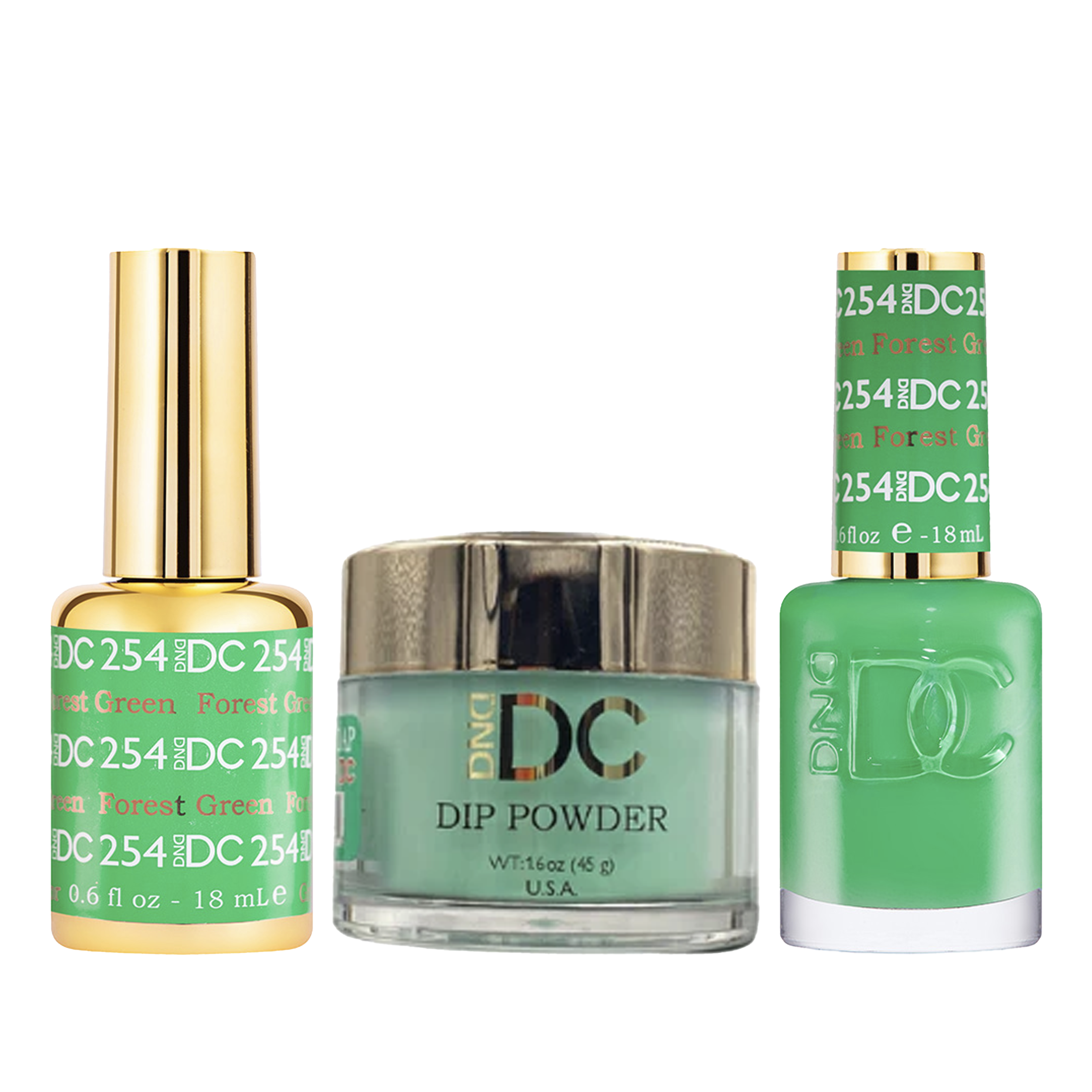 Dnd dc trio - 254 forest green - dip polish