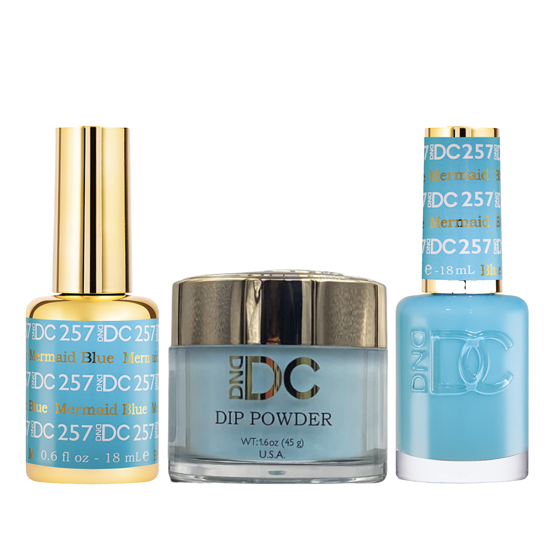 Dnd dc trio - 257 mermaid blue - dip polish
