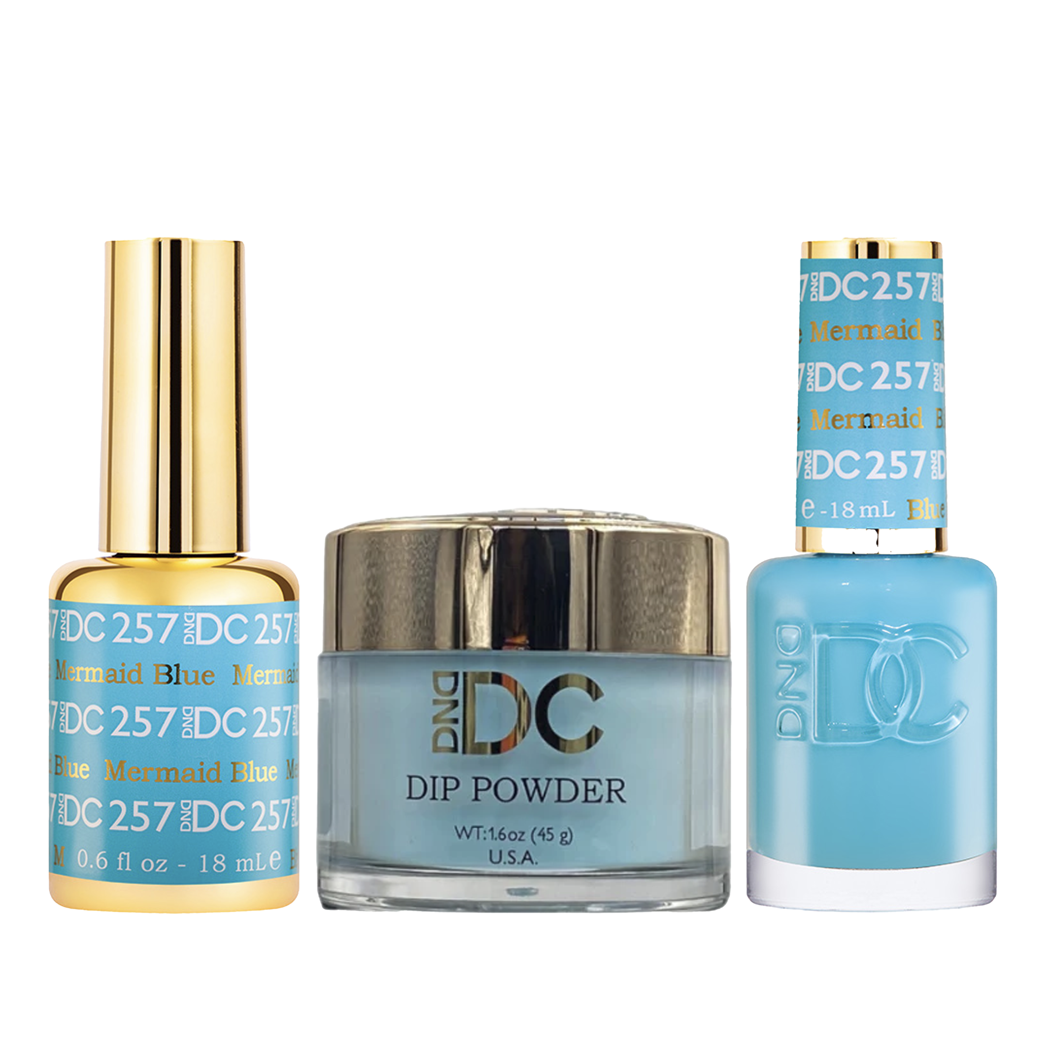 Dnd dc trio - 257 mermaid blue - dip polish