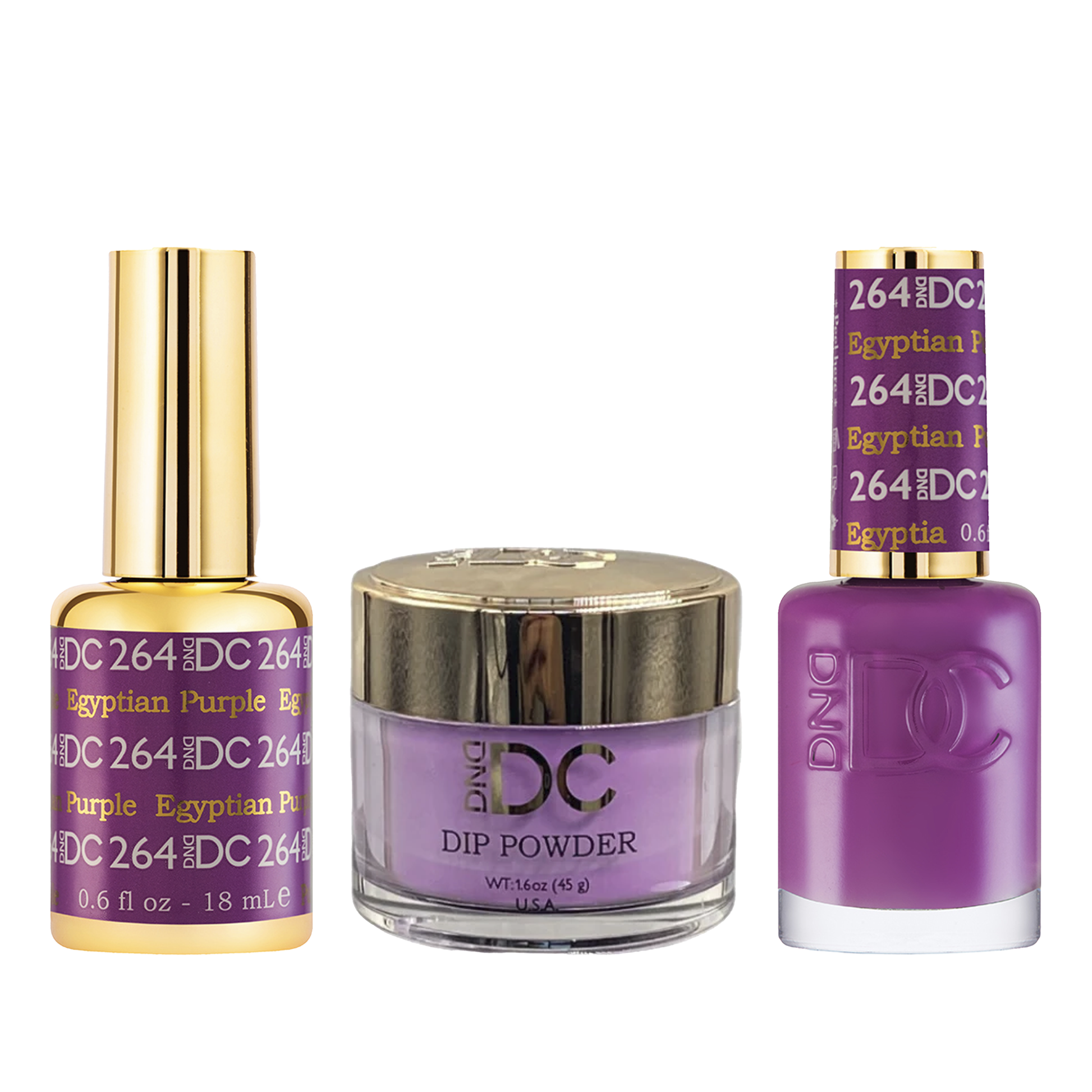 Dnd dc trio - 264 egyptian purple - dip polish