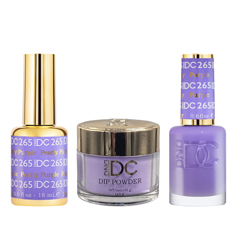 Dnd dc trio - 265 pearly purple - dip polish