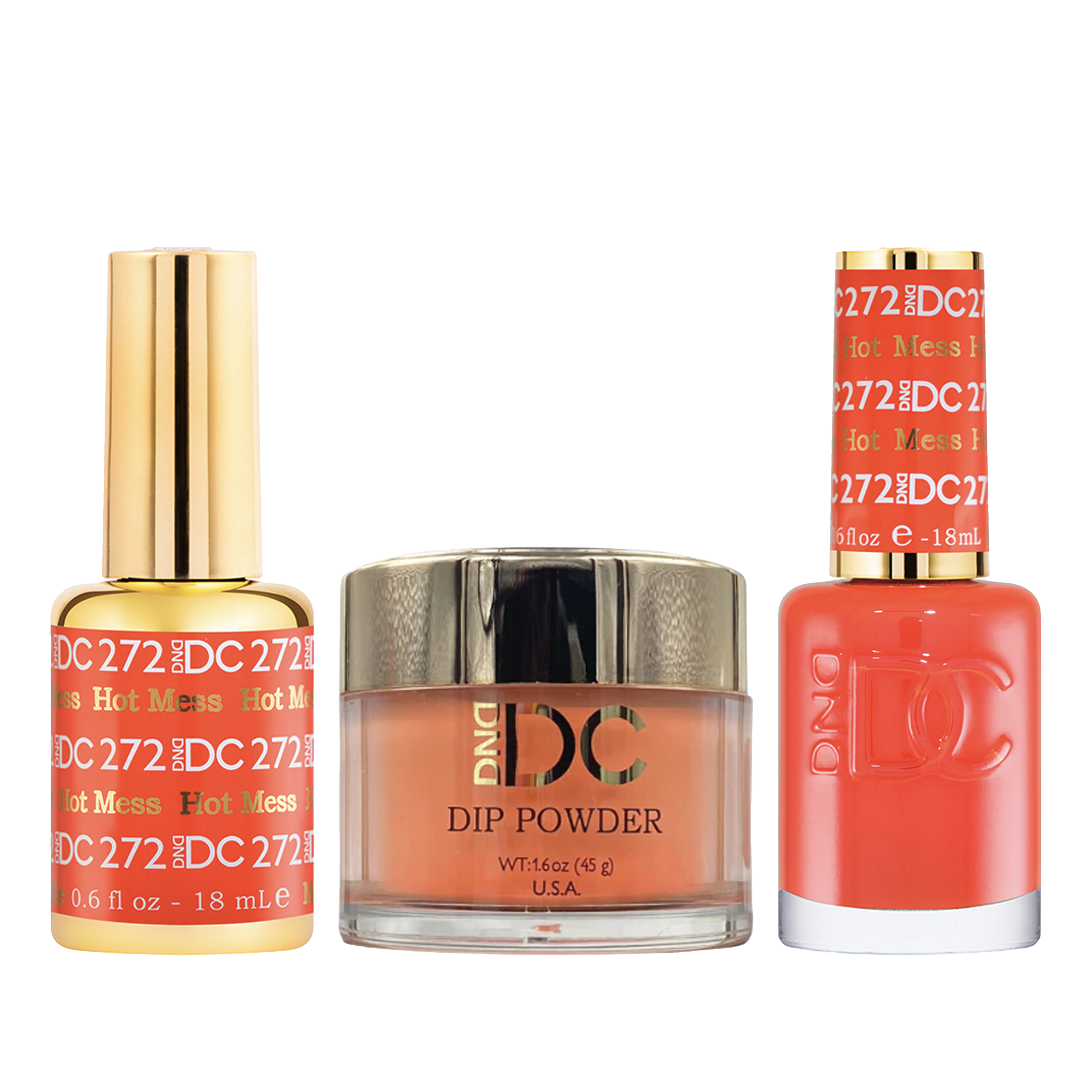 Dnd dc trio - 272 hot mess - dip polish