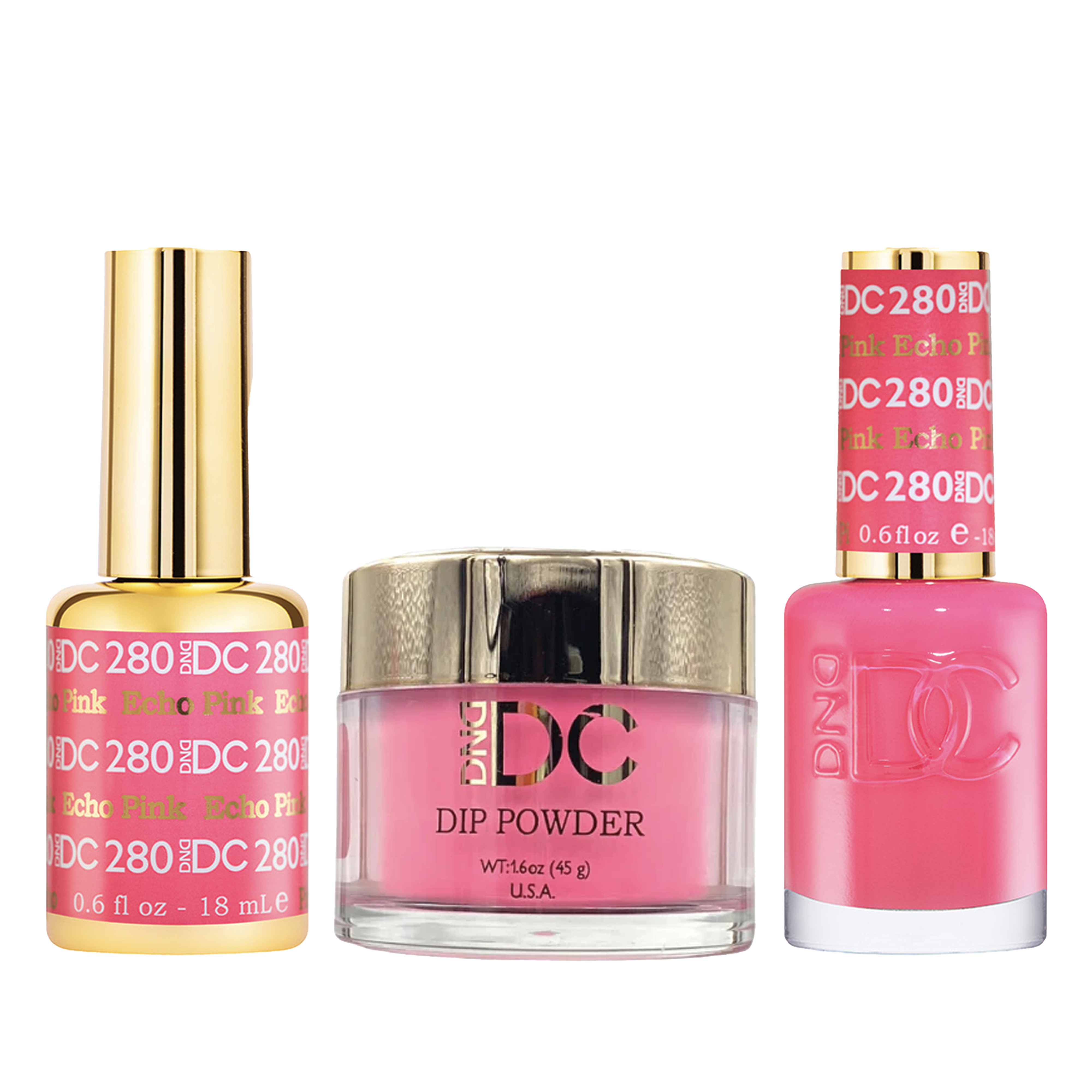 Dnd dc trio - 280 echo pink - dip polish