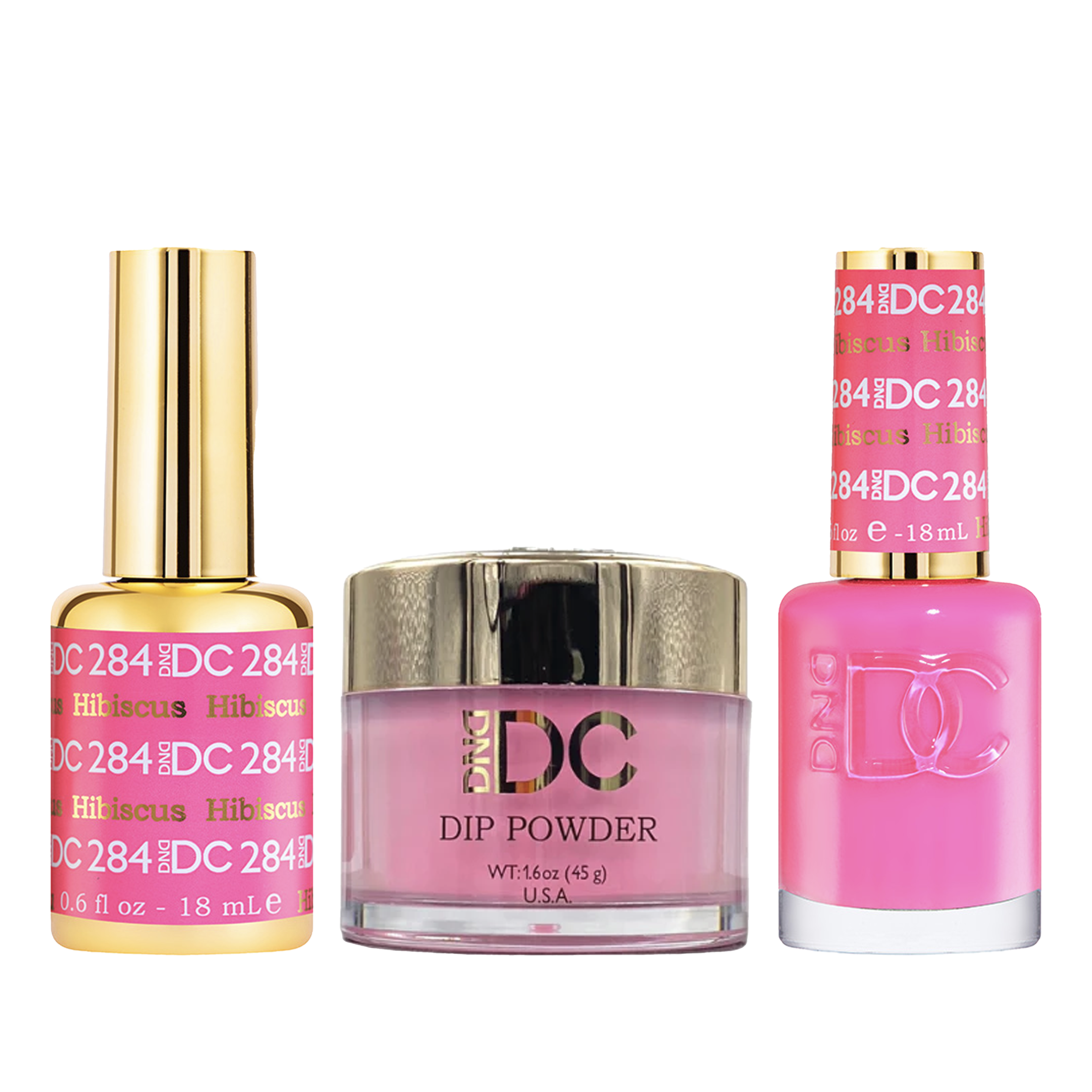 Dnd dc trio - 284 hibiscus - dip polish