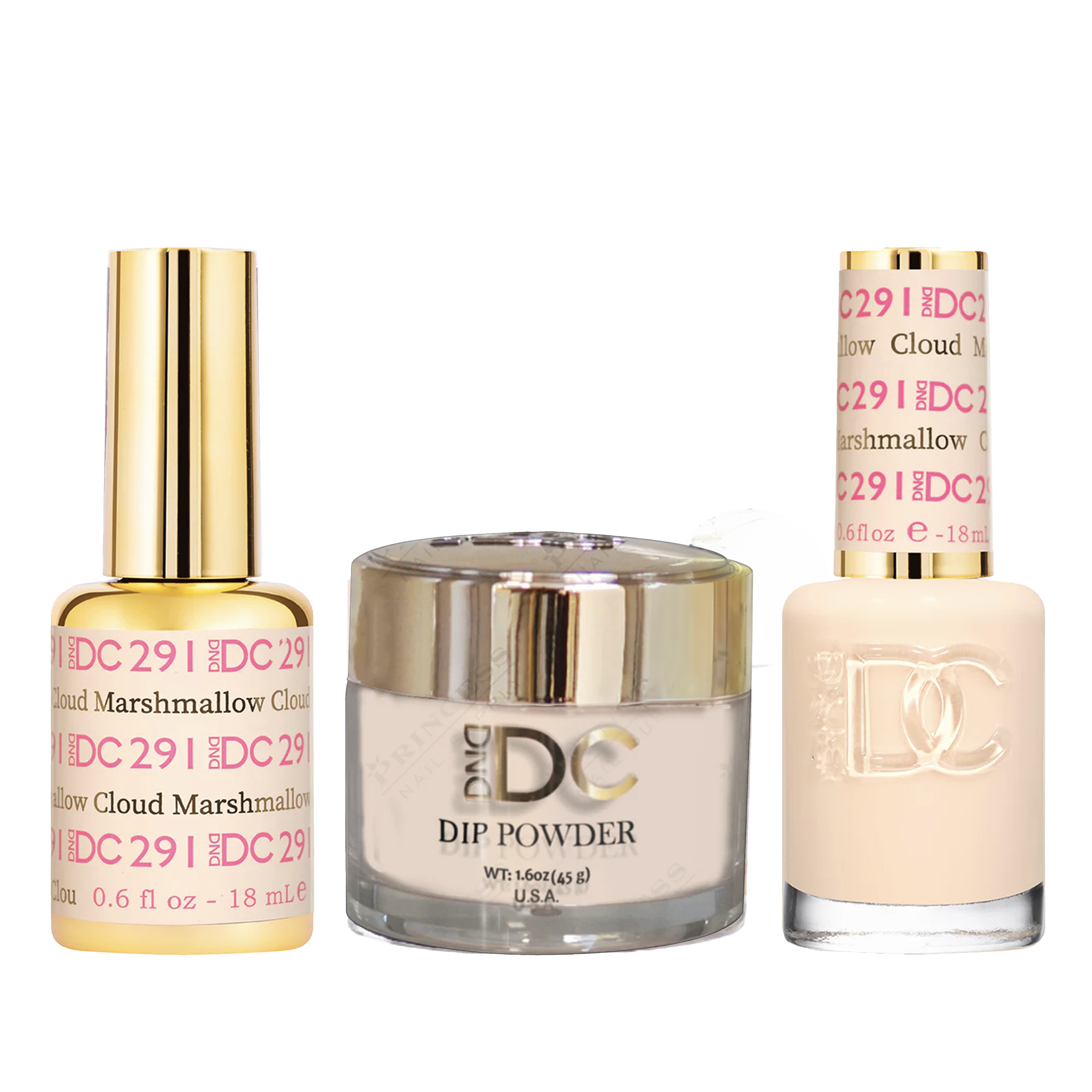 Dnd dc trio 291 marshmallow cloud - nail polish