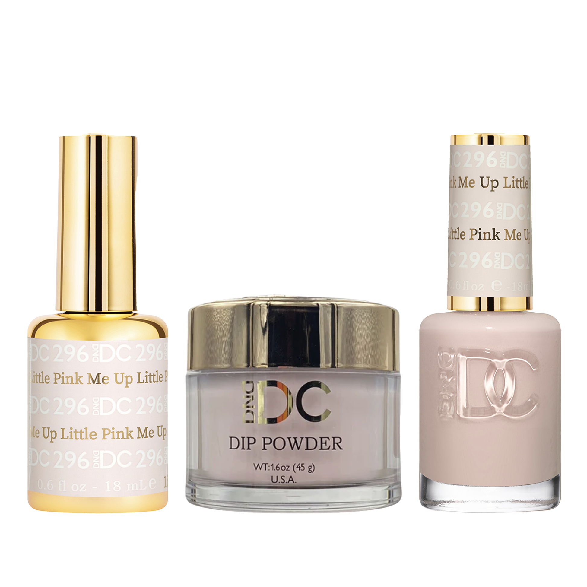 Dnd dc trio 296 little pink me up - nail polish