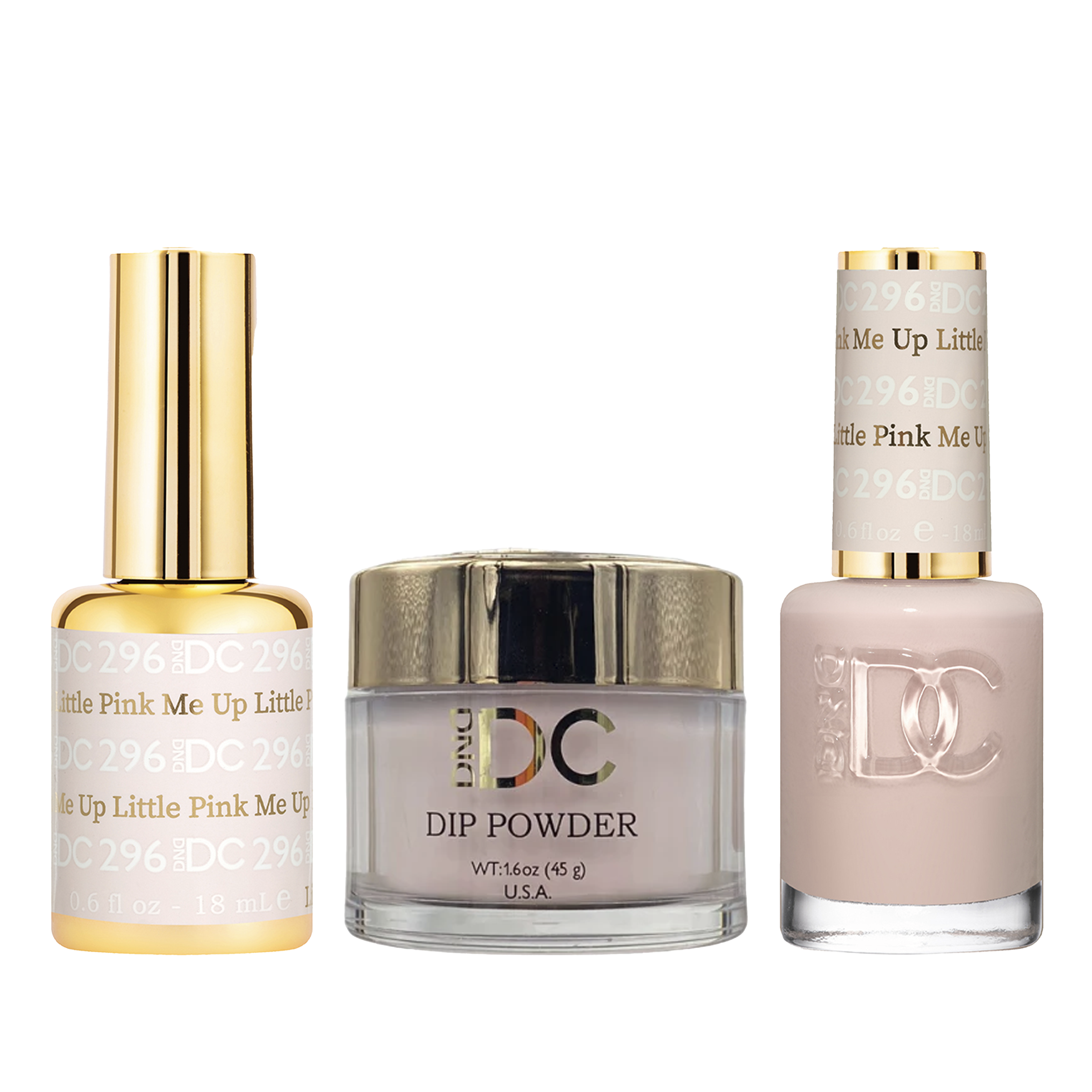 Dnd dc trio 296 little pink me up - nail polish