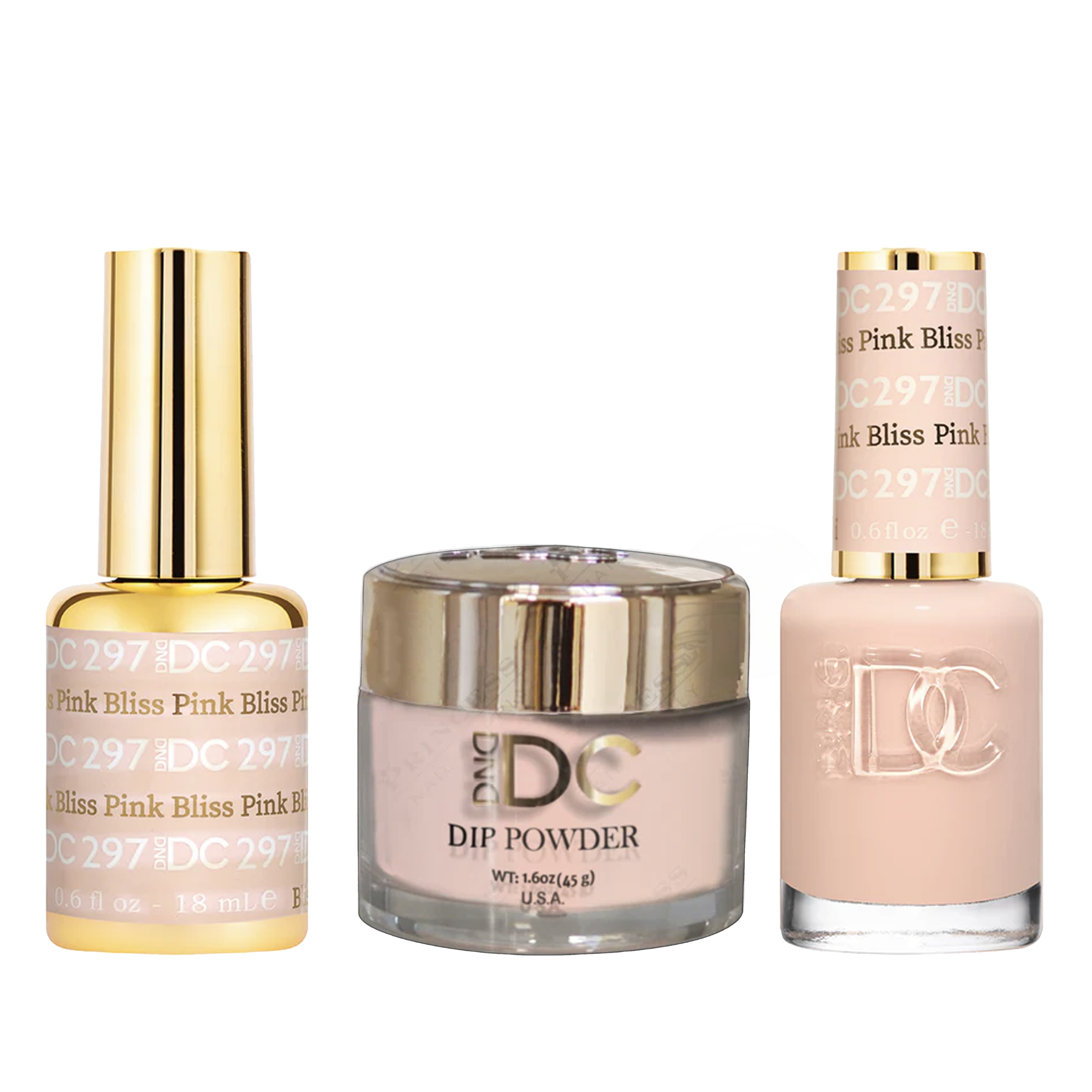 Dnd dc trio 297 pink bliss - nail polish