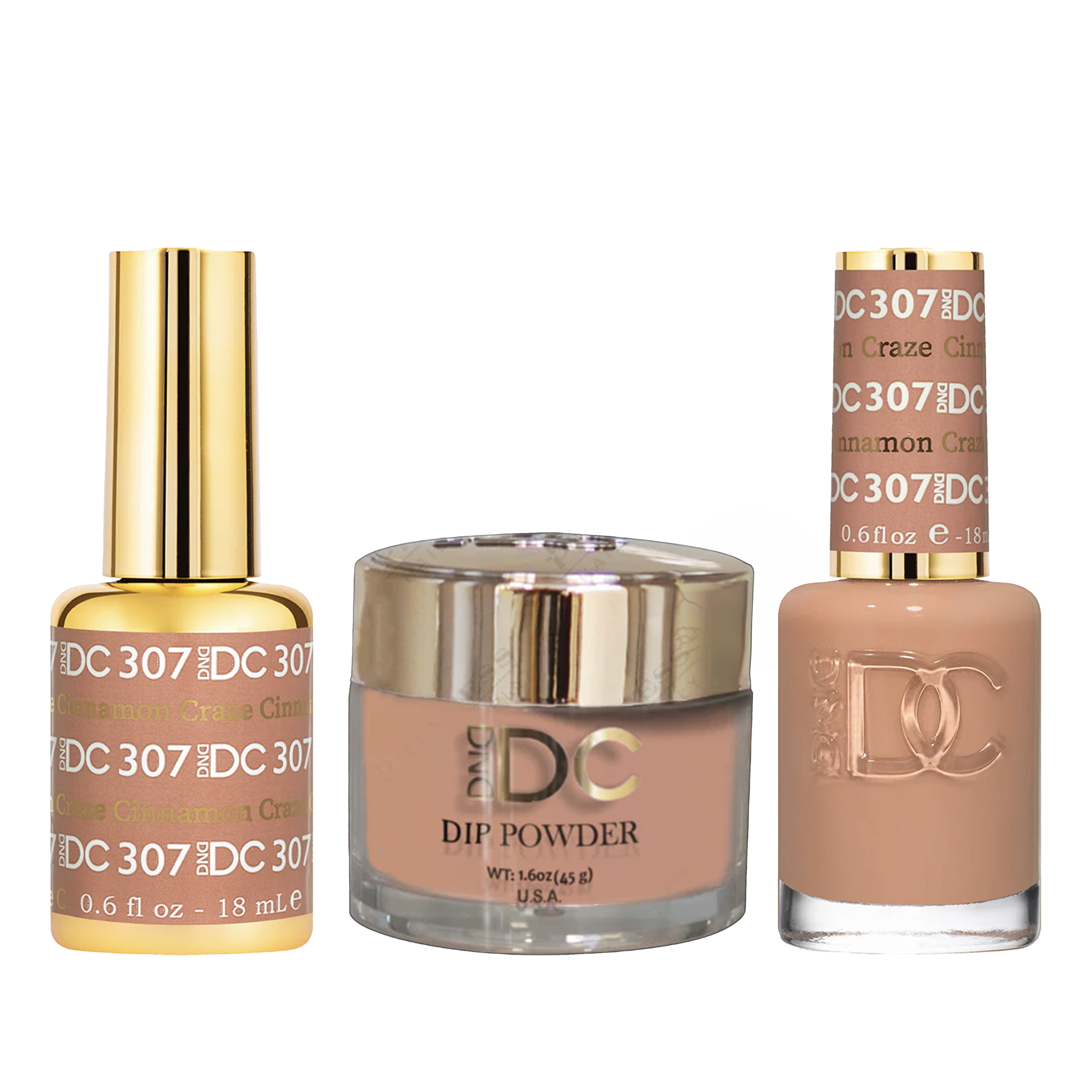 Dnd dc trio 307 cinnamon craze - nail polish