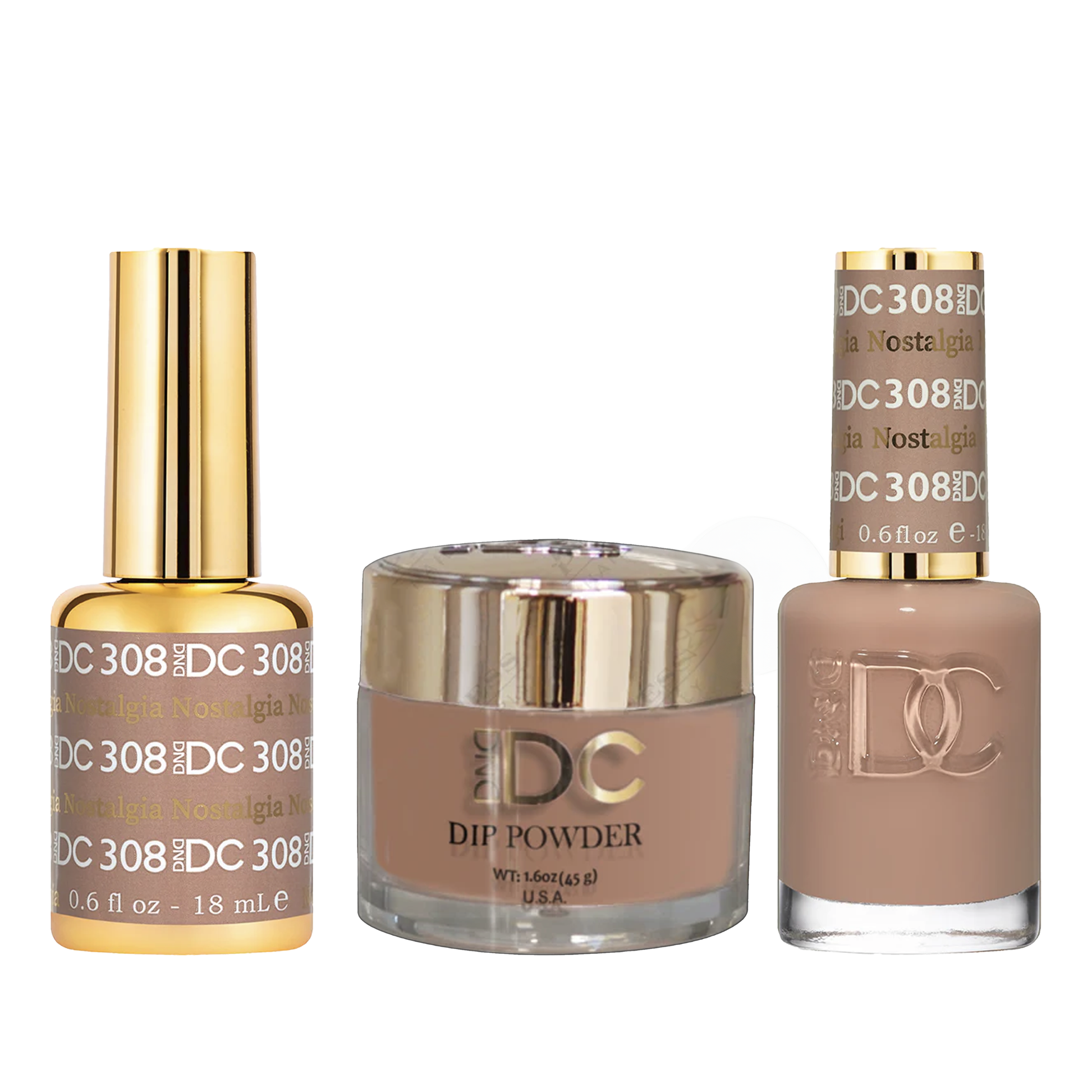 Dnd dc trio 308 nostalgia - nail polish