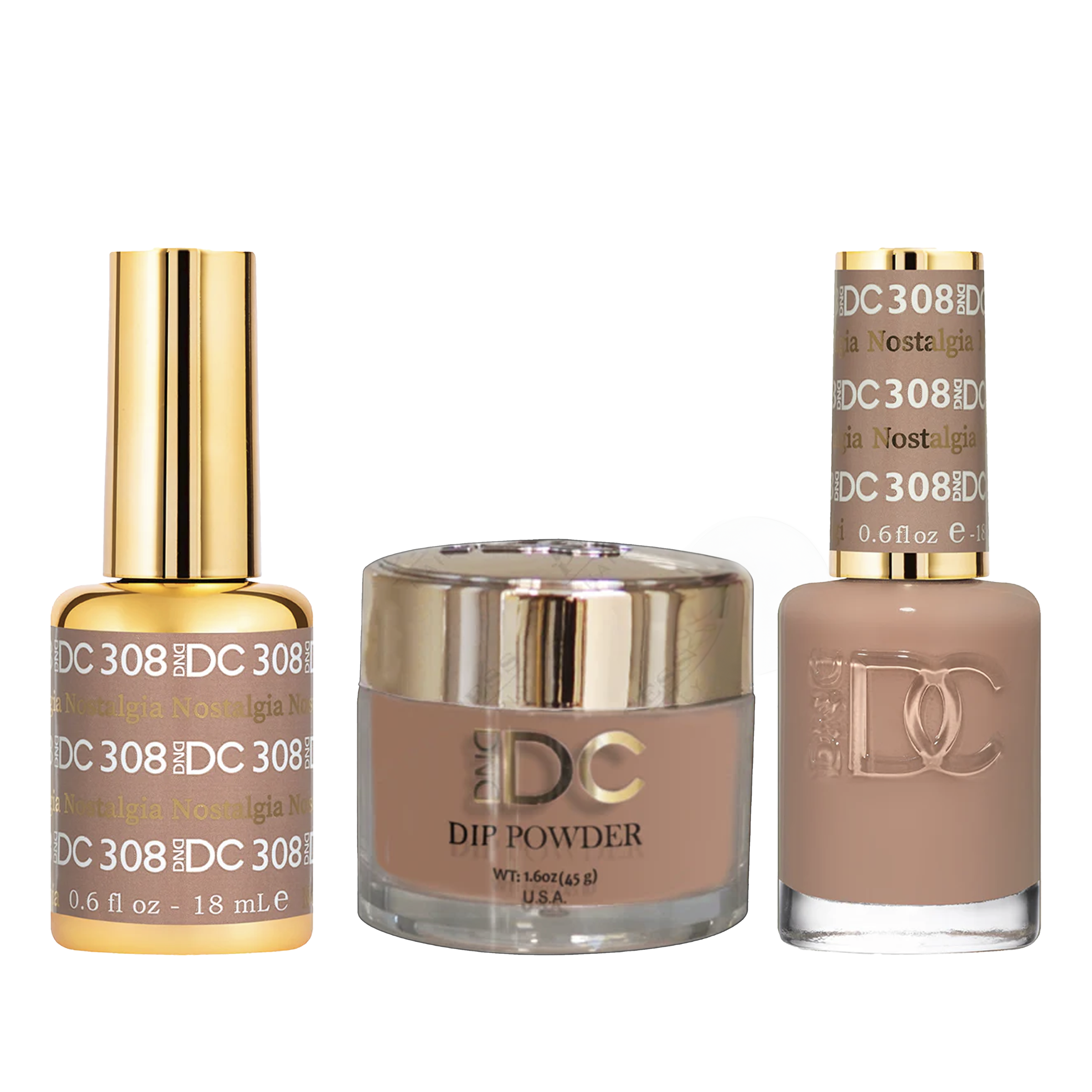 Dnd dc trio 308 nostalgia - nail polish