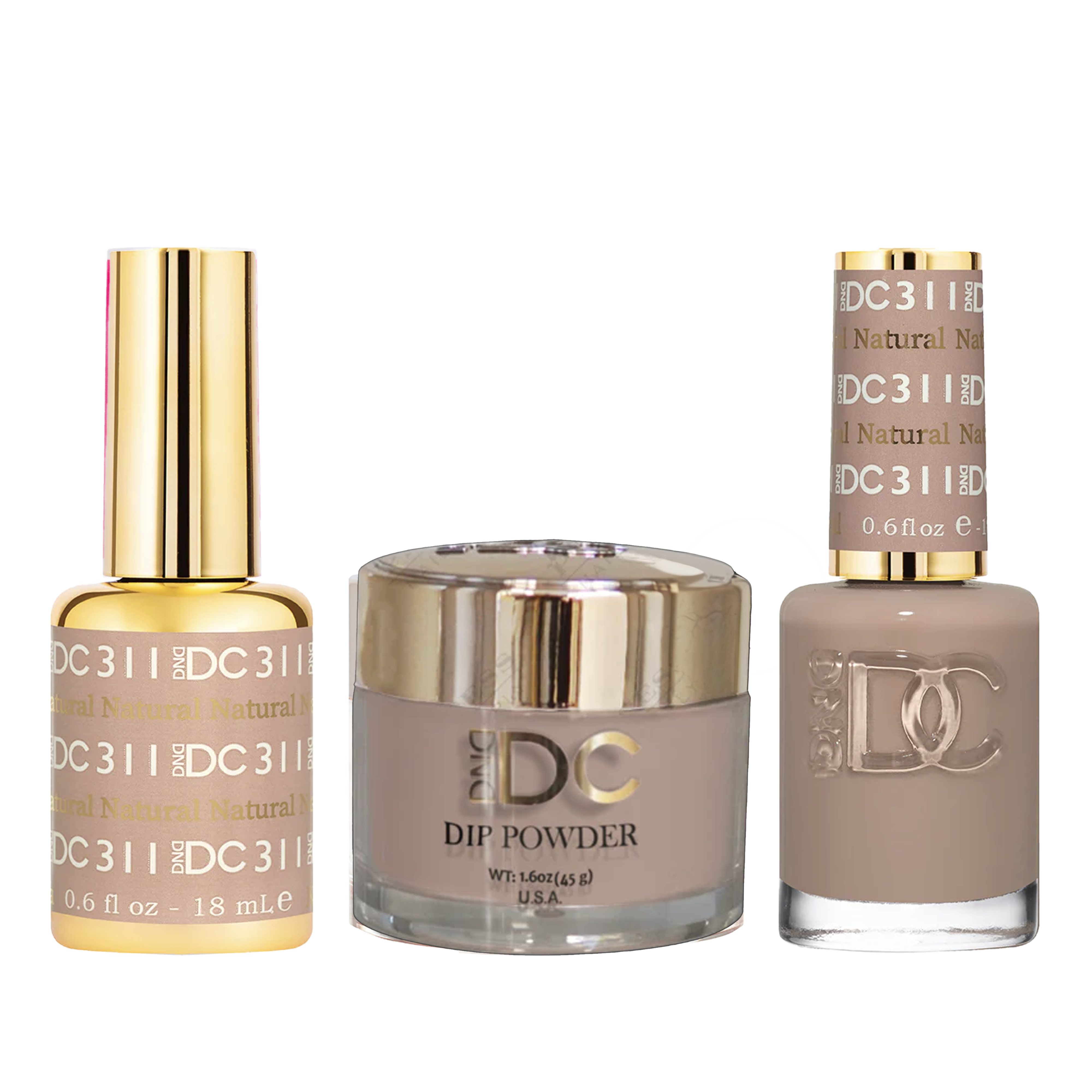 Dnd dc trio 311 natural - nail polish