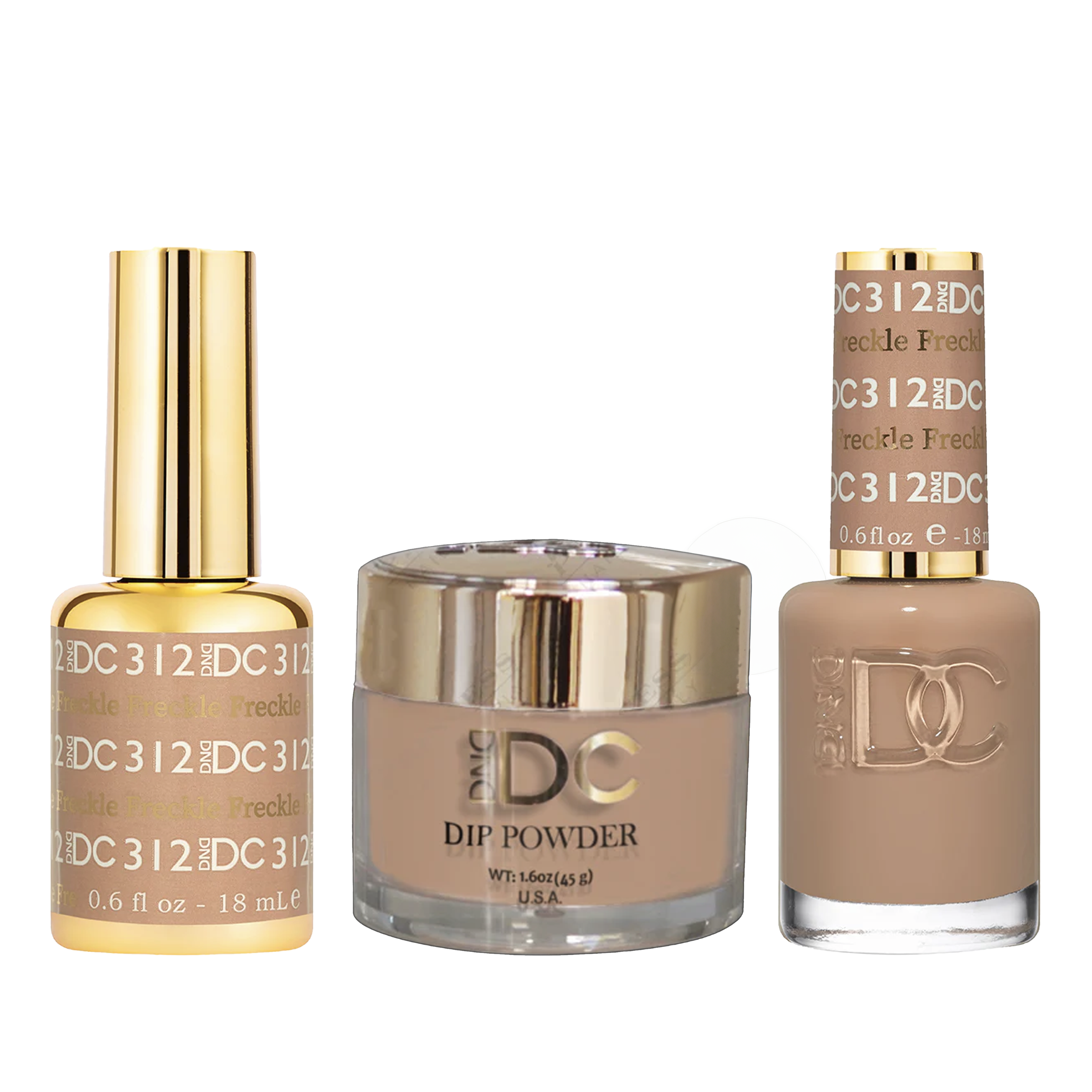 Dnd dc trio 312 freckle - nail polish